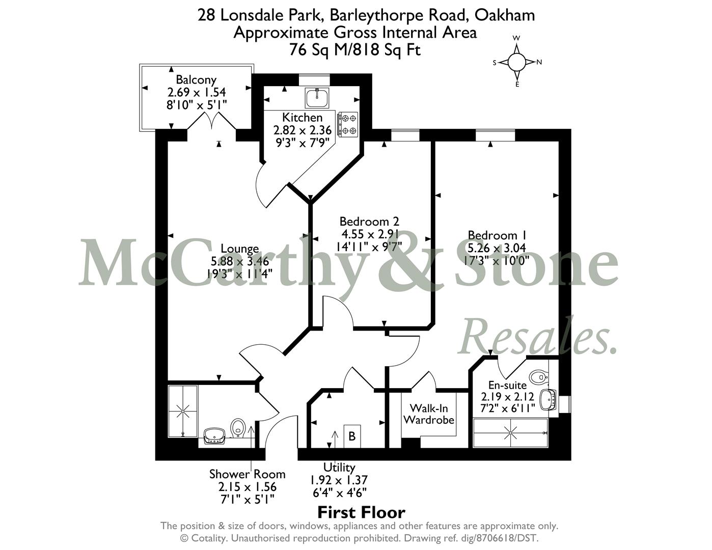 28 Lonsdale Park, Barleythorpe Road, Rutland floorplan