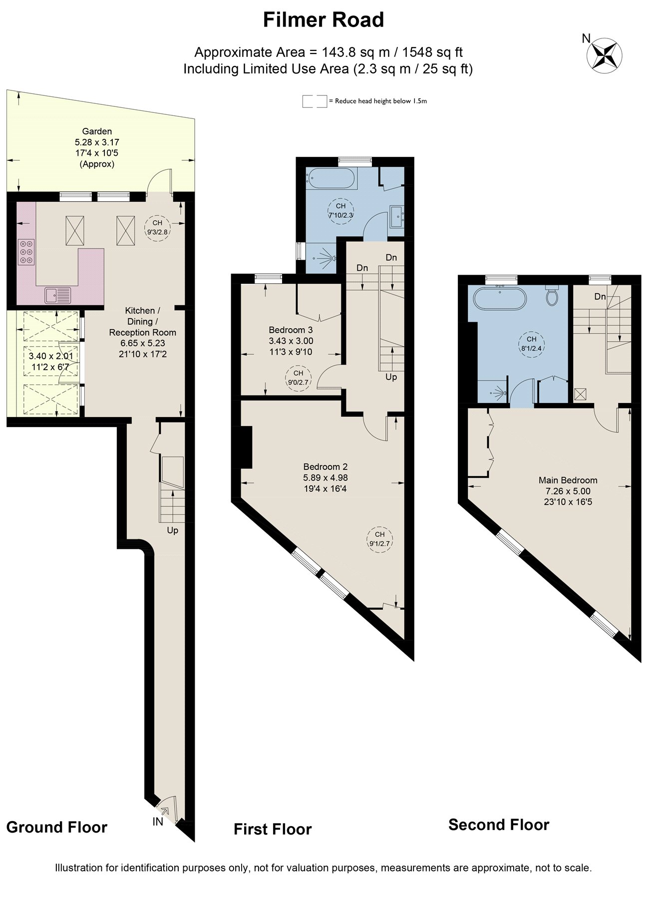17, Filmer Road, Fulham floorplan