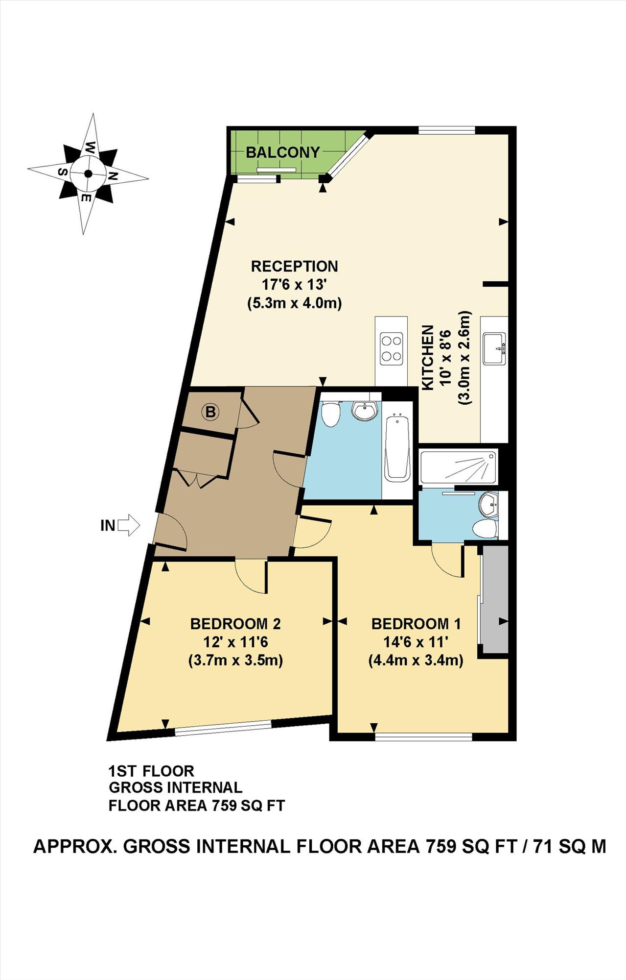 2 Bedrooms Flat to rent in Violet Road, Bow, London E3
