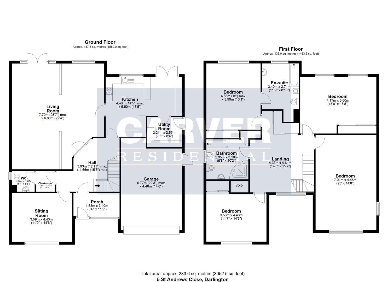 St. Andrews Close, Darlington floorplan