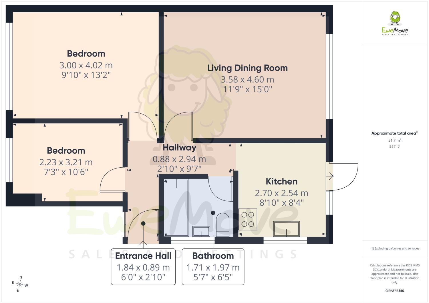 FLAT 5, ELAINE COURT, ROCHESTER floorplan
