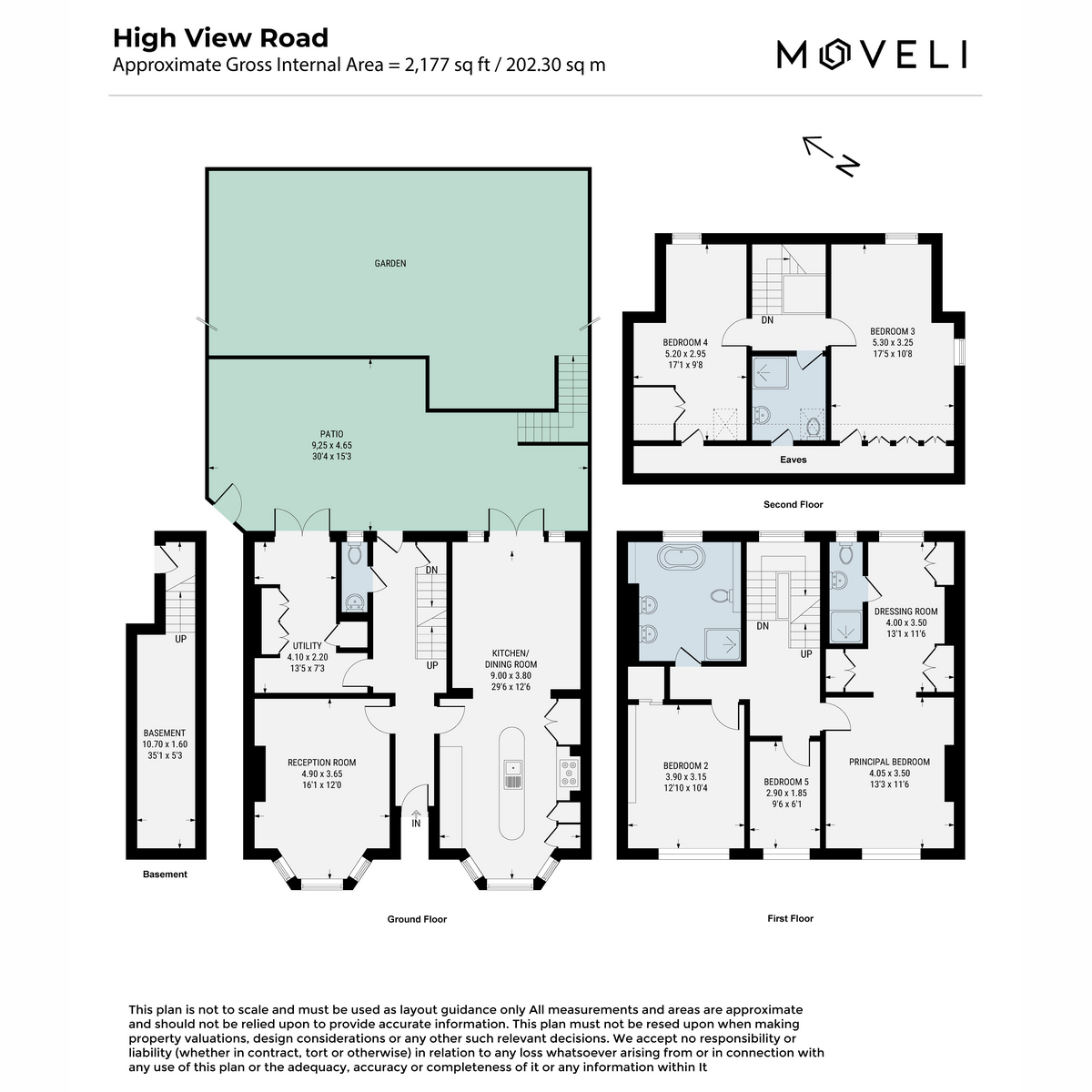 12, High View Road, London floorplan