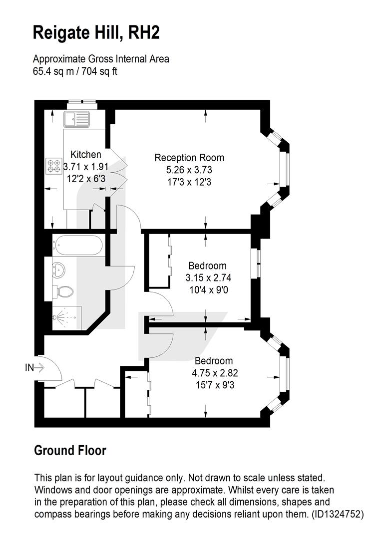 Flat 10, Cedar House, 93 Reigate Hill, Reigate floorplan