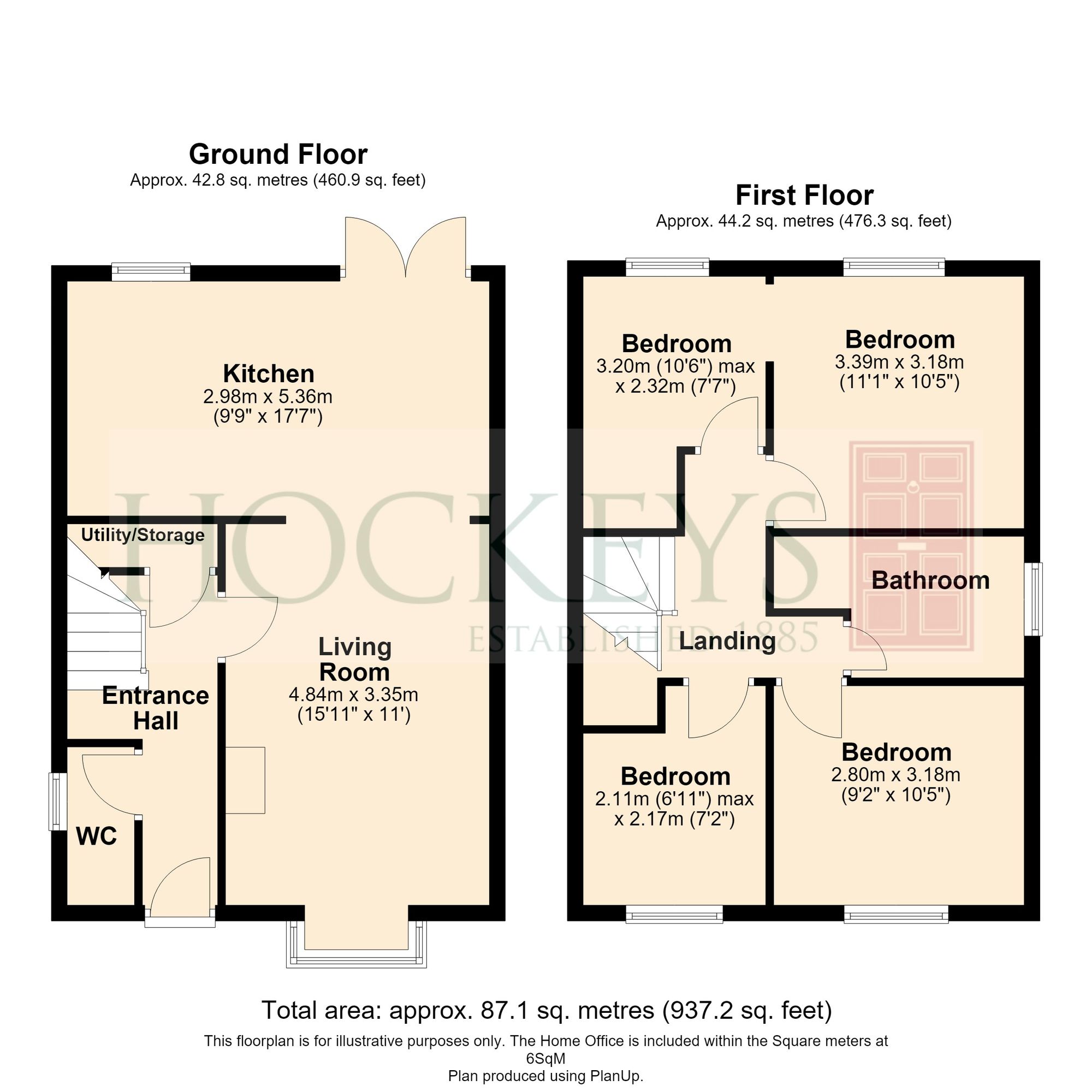 351 The Rowans, Cambridge floorplan