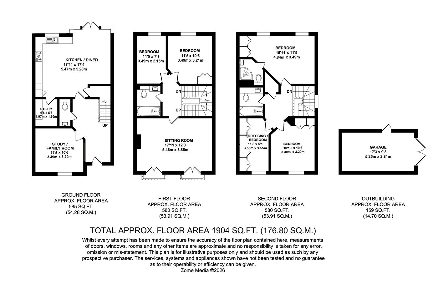 102, Beacon Avenue, West Malling floorplan