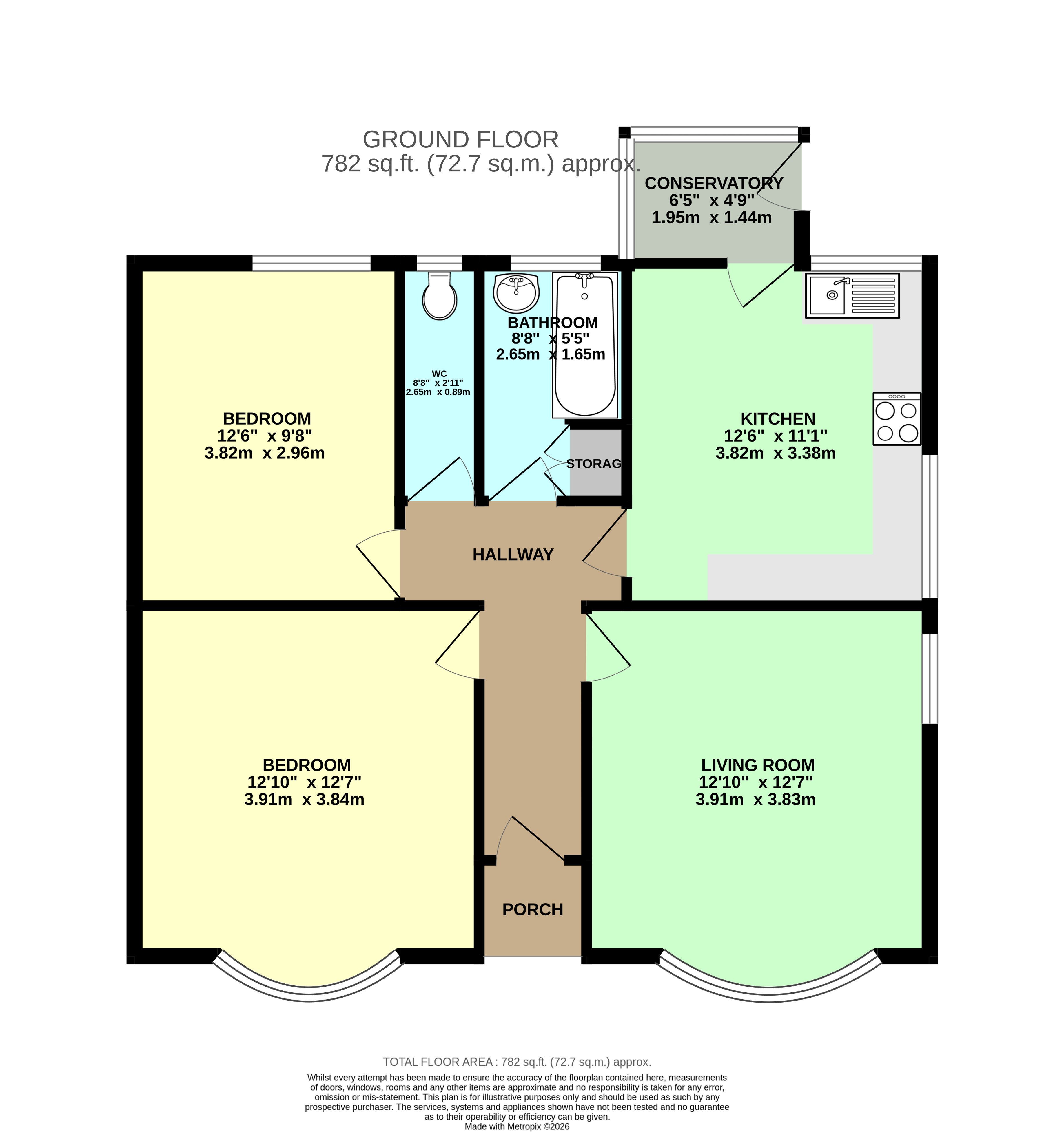 52, Strensall Road, York floorplan