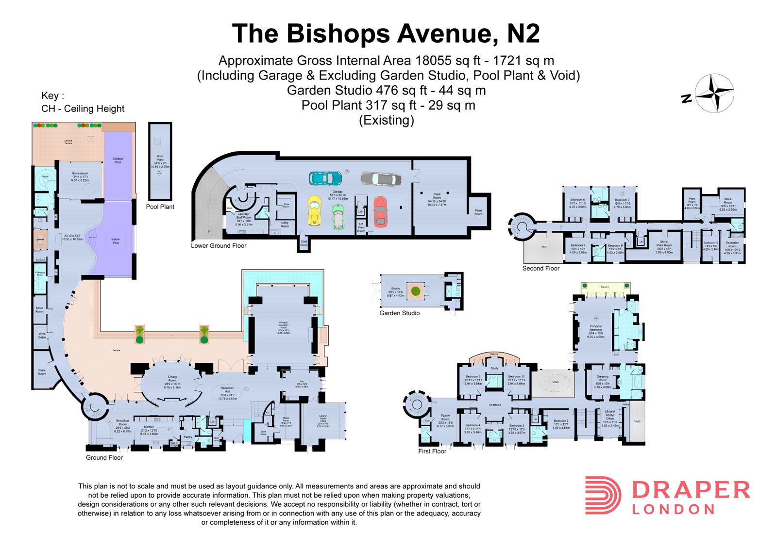 The Bishops Avenue, London floorplan