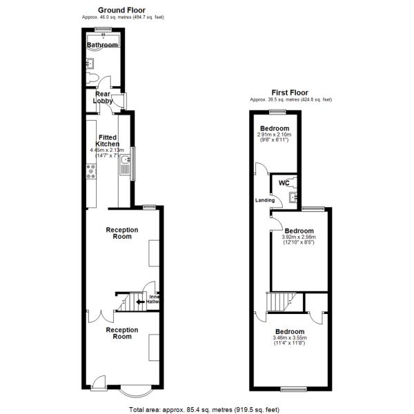 409, Tunnel Road, Nuneaton floorplan