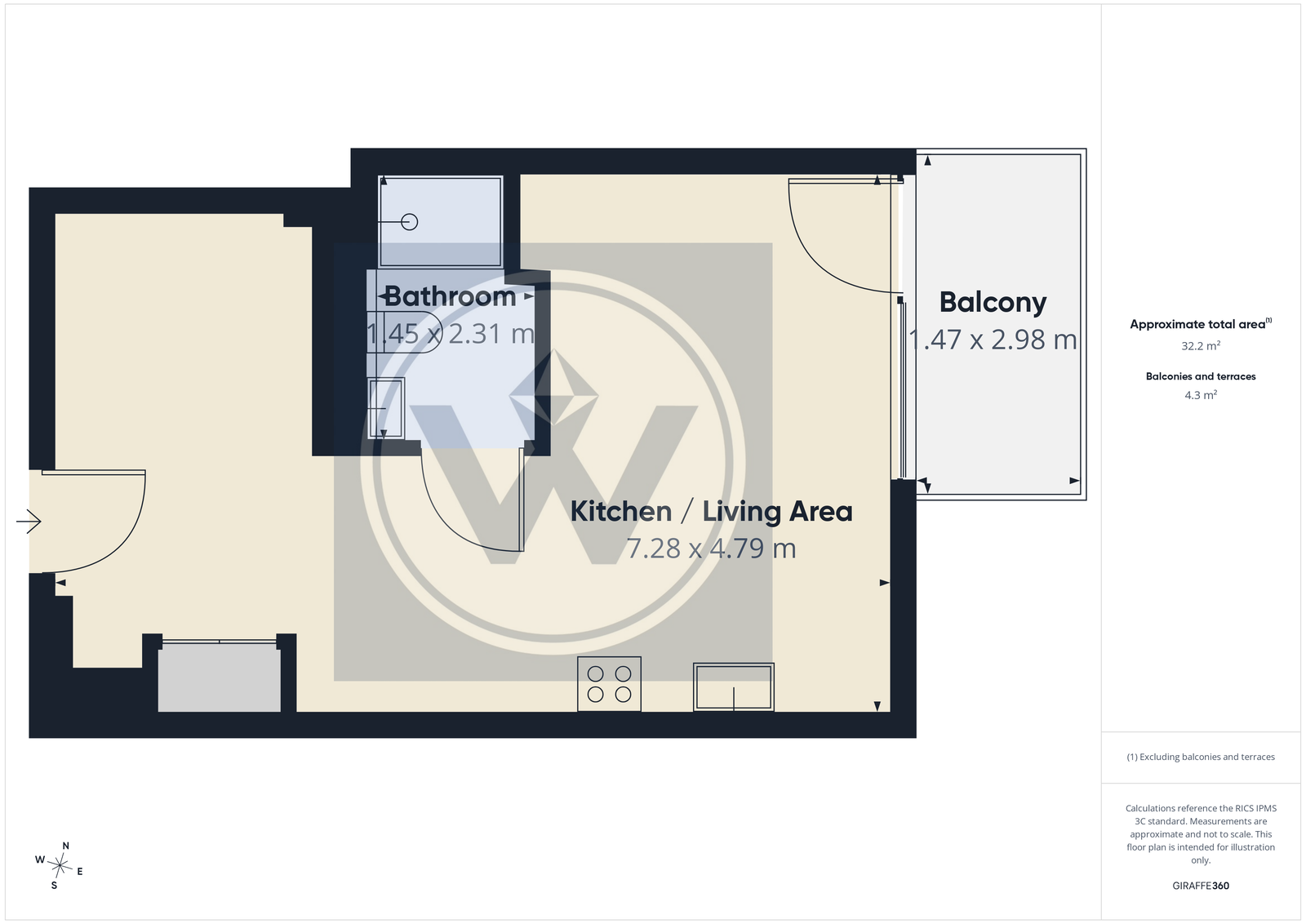 Vantage Building,Flat 623, Station Approach, Hayes floorplan