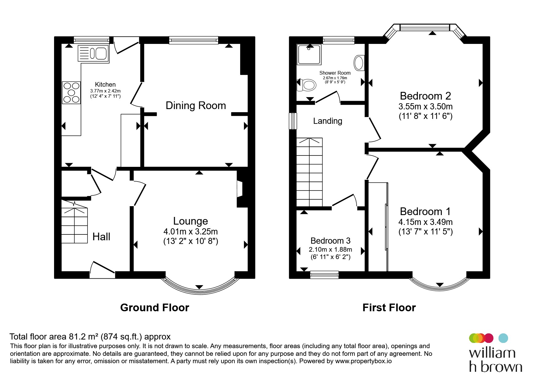 196, Broom Lane, Rotherham floorplan