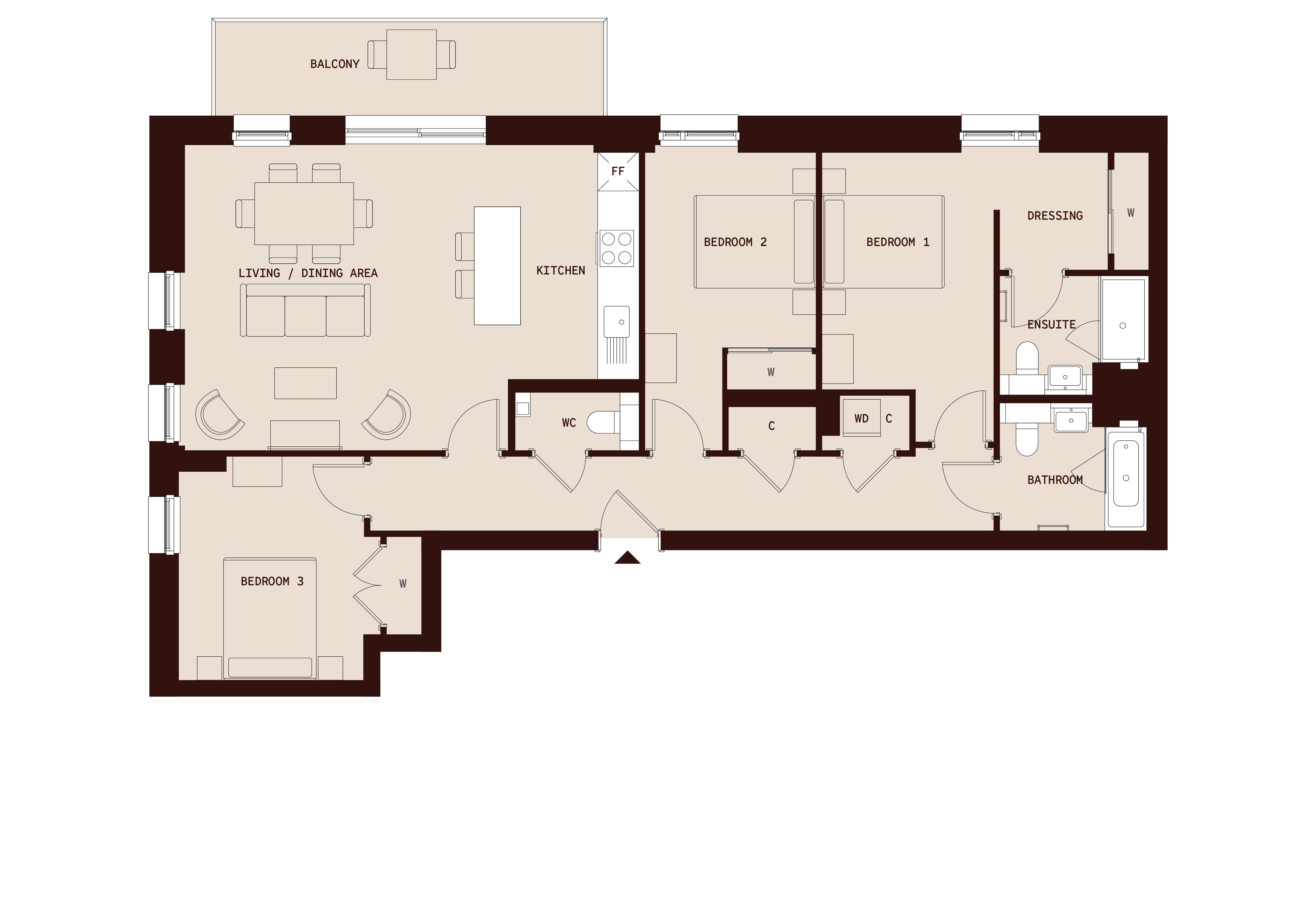 1 East Drive, Colindale floorplan