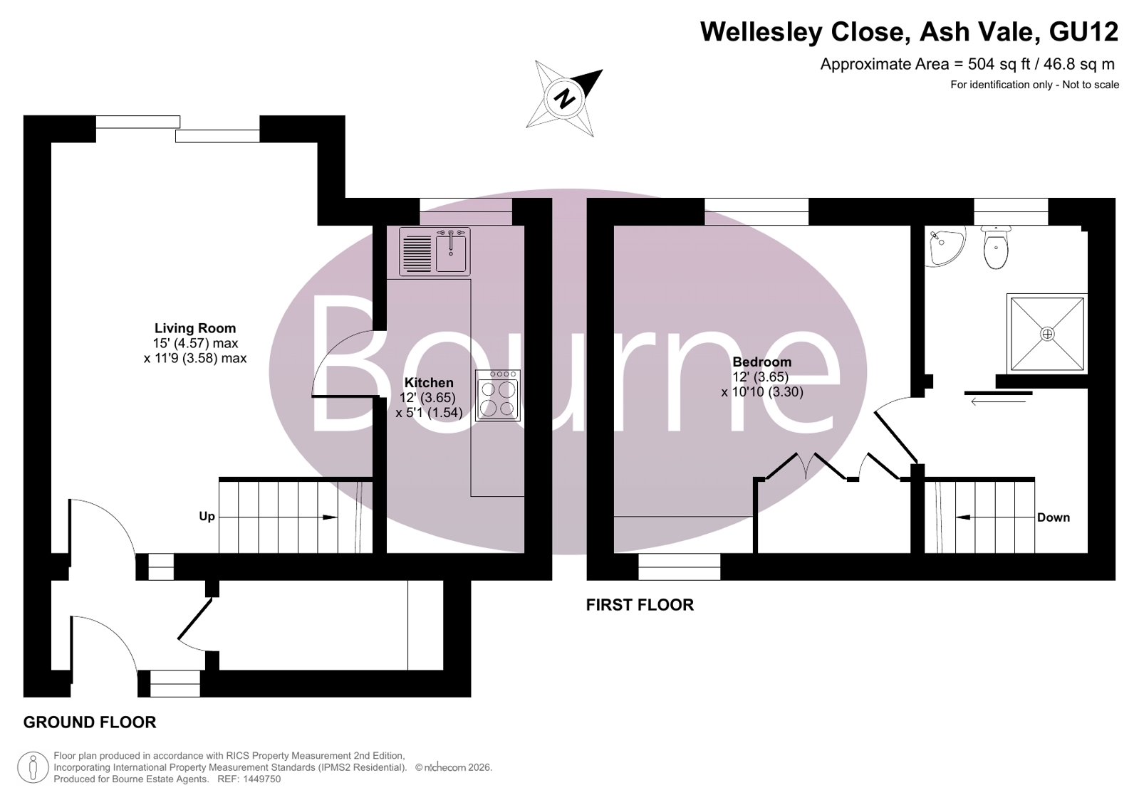 80, Wellesley Close, Ash Vale floorplan