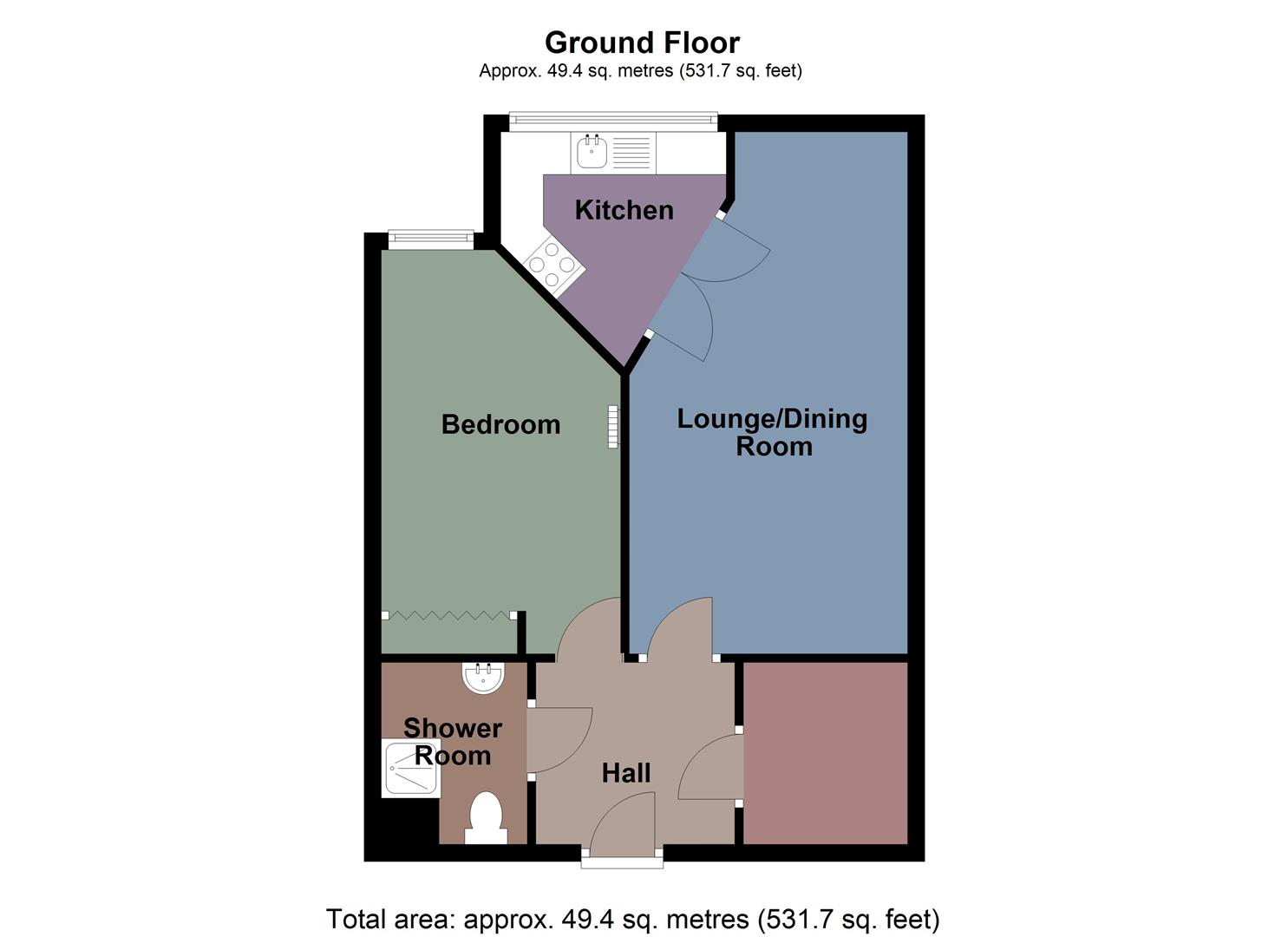 15 Maxime Court, Gower Road, Swansea floorplan