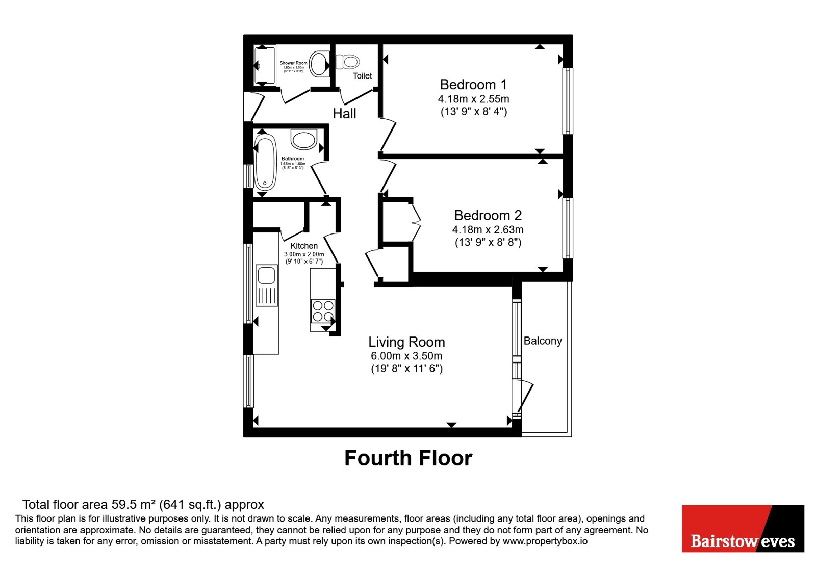 Flat 44 Sharp House, 6, Heather Close, London floorplan