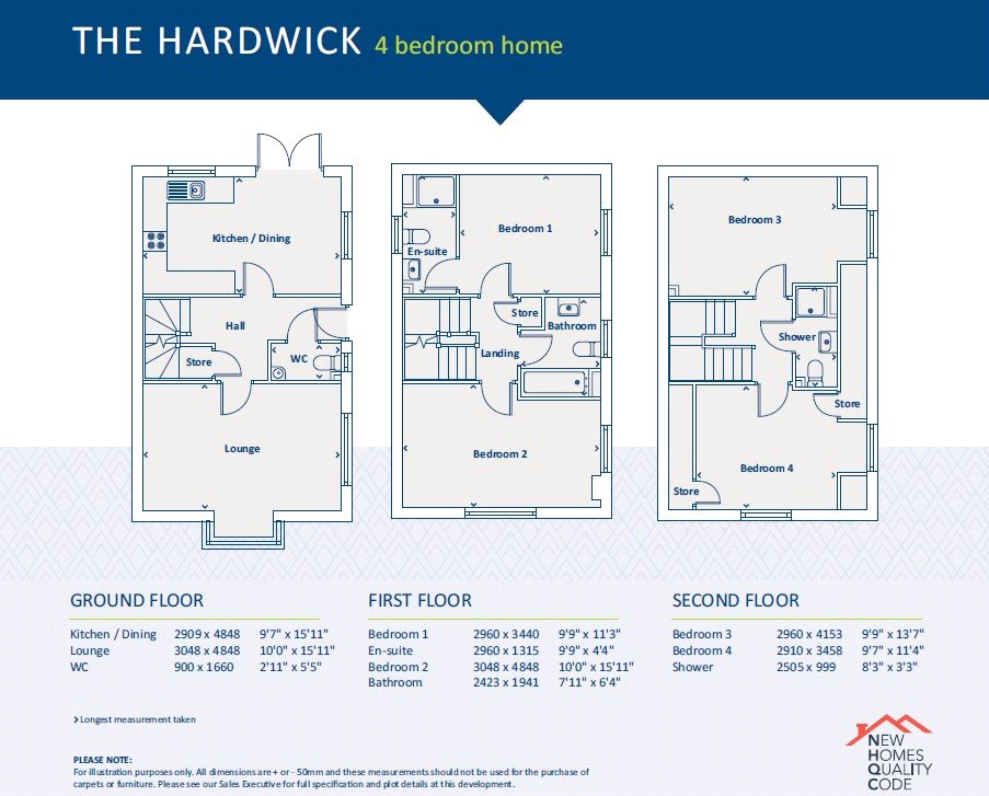 Dee Gardens - Hardwick,, Ffordd Yr Aber, Garden City floorplan