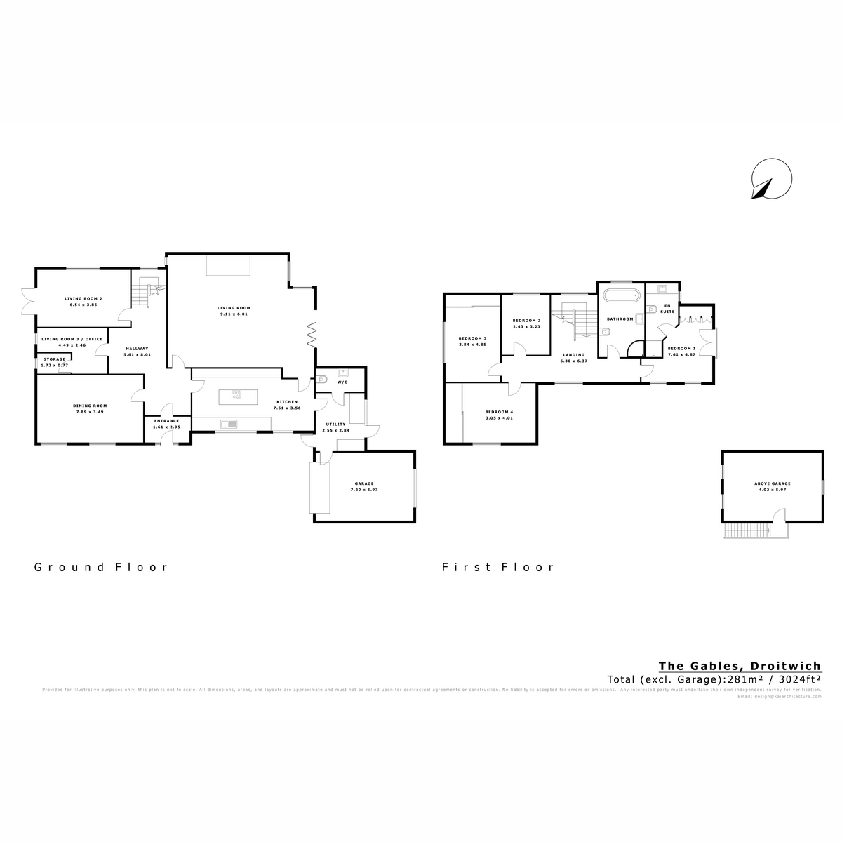 The Gables, Saleway, Droitwich floorplan