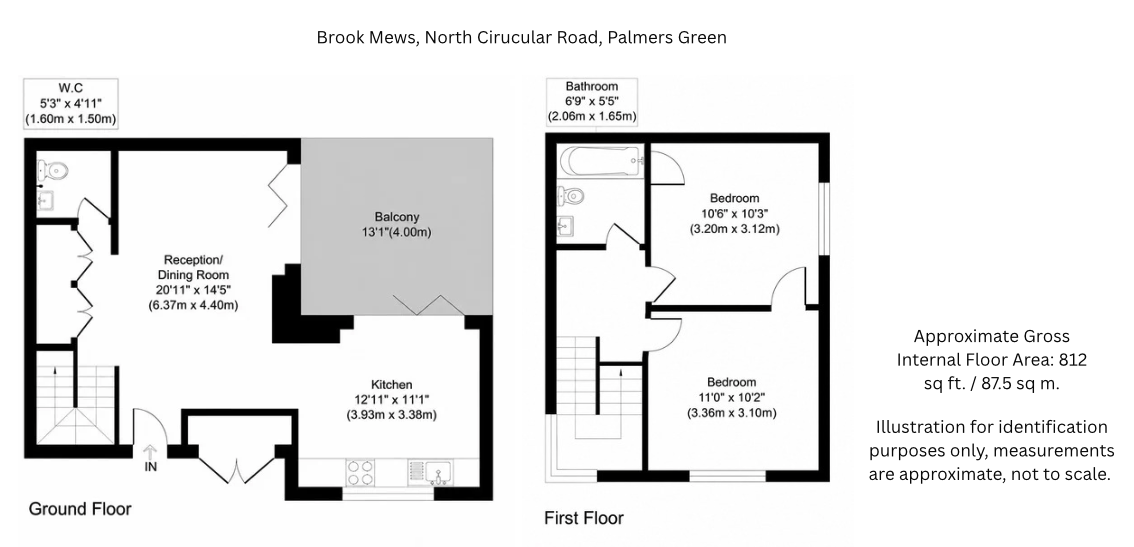 BRM7, 7, Brook Mews, Southgate, Enfield, London, N13 6AS, London floorplan
