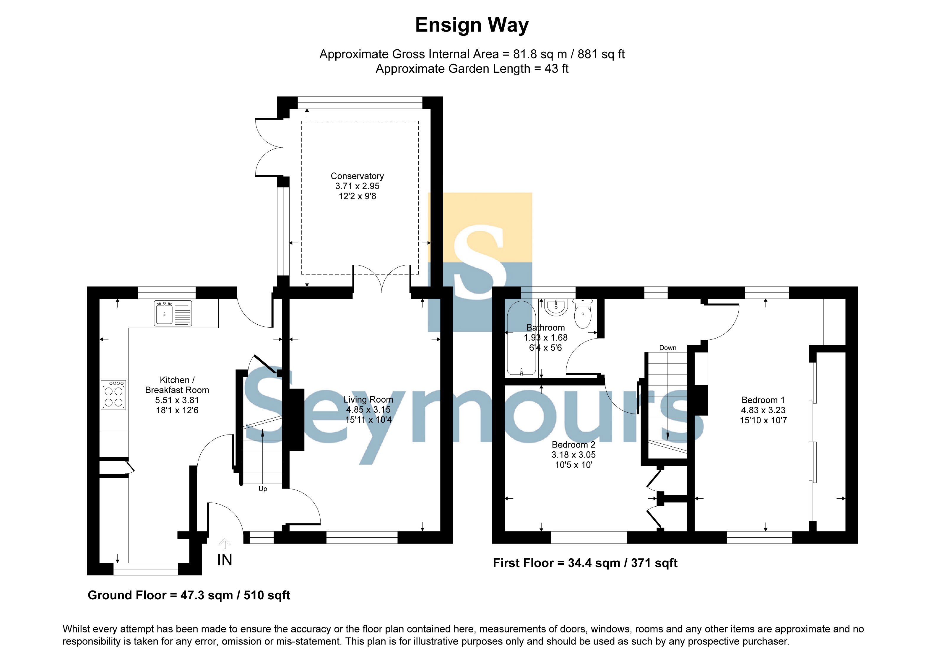 10, Ensign Way, Surrey floorplan