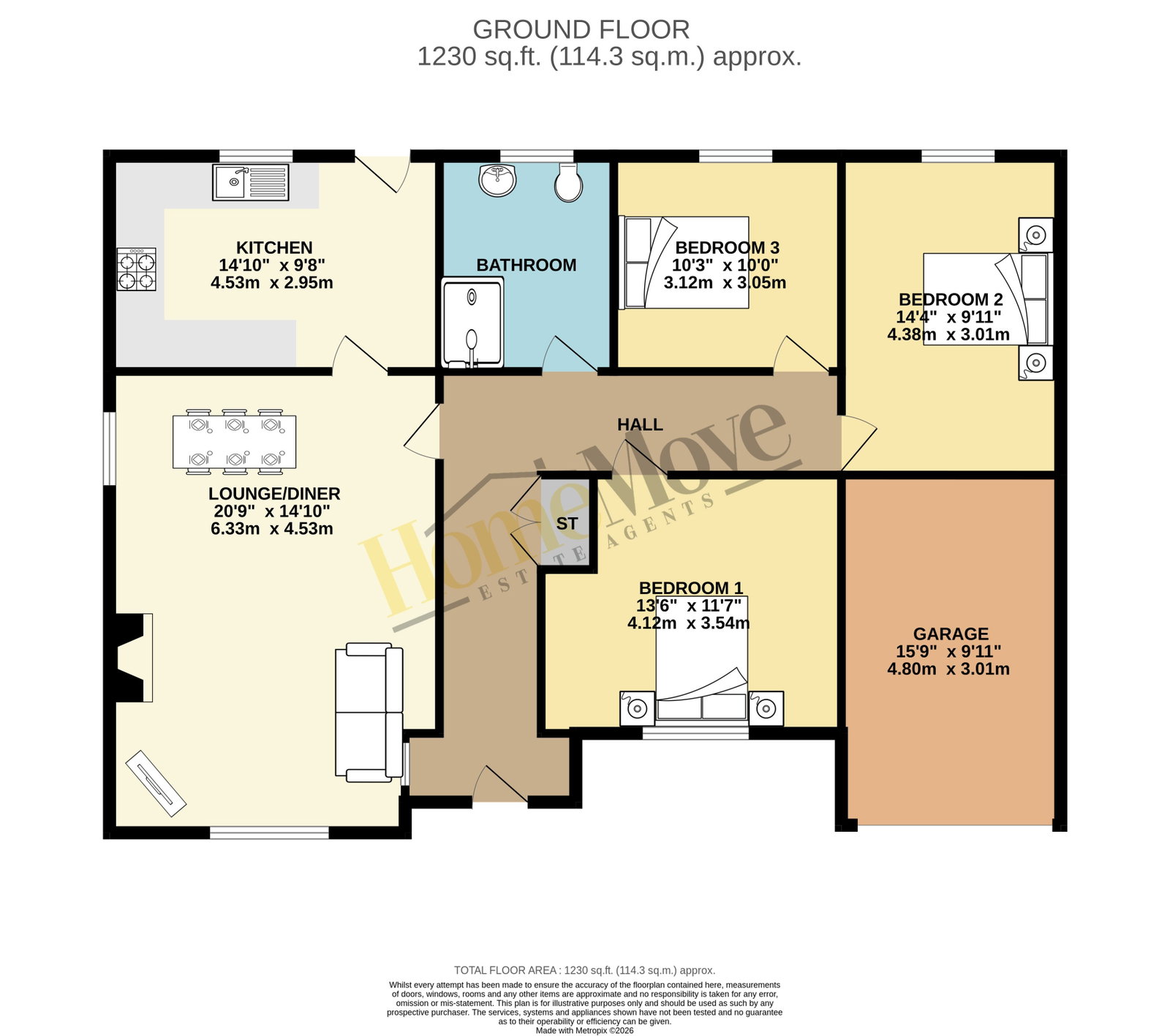 EL GRANDEE, Burgh Road, Skegness floorplan
