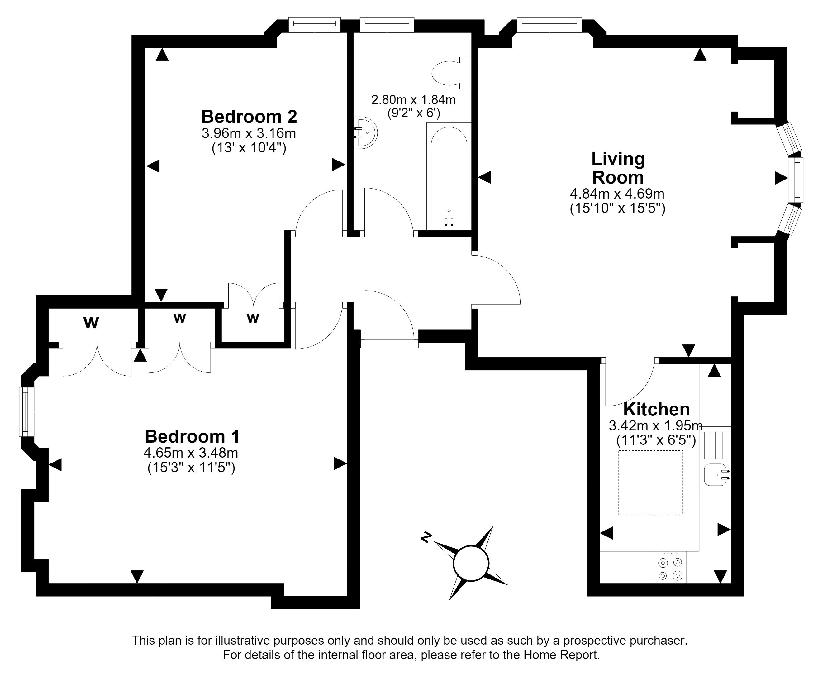 22C, Lygon Road, Newington, Edinburgh floorplan