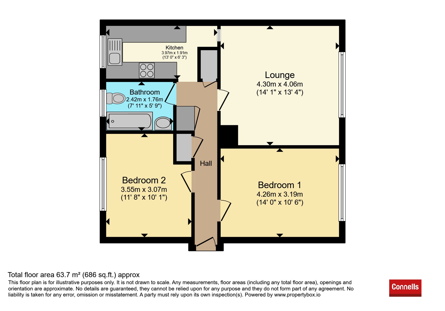 7, Kenn Close, Plymouth floorplan