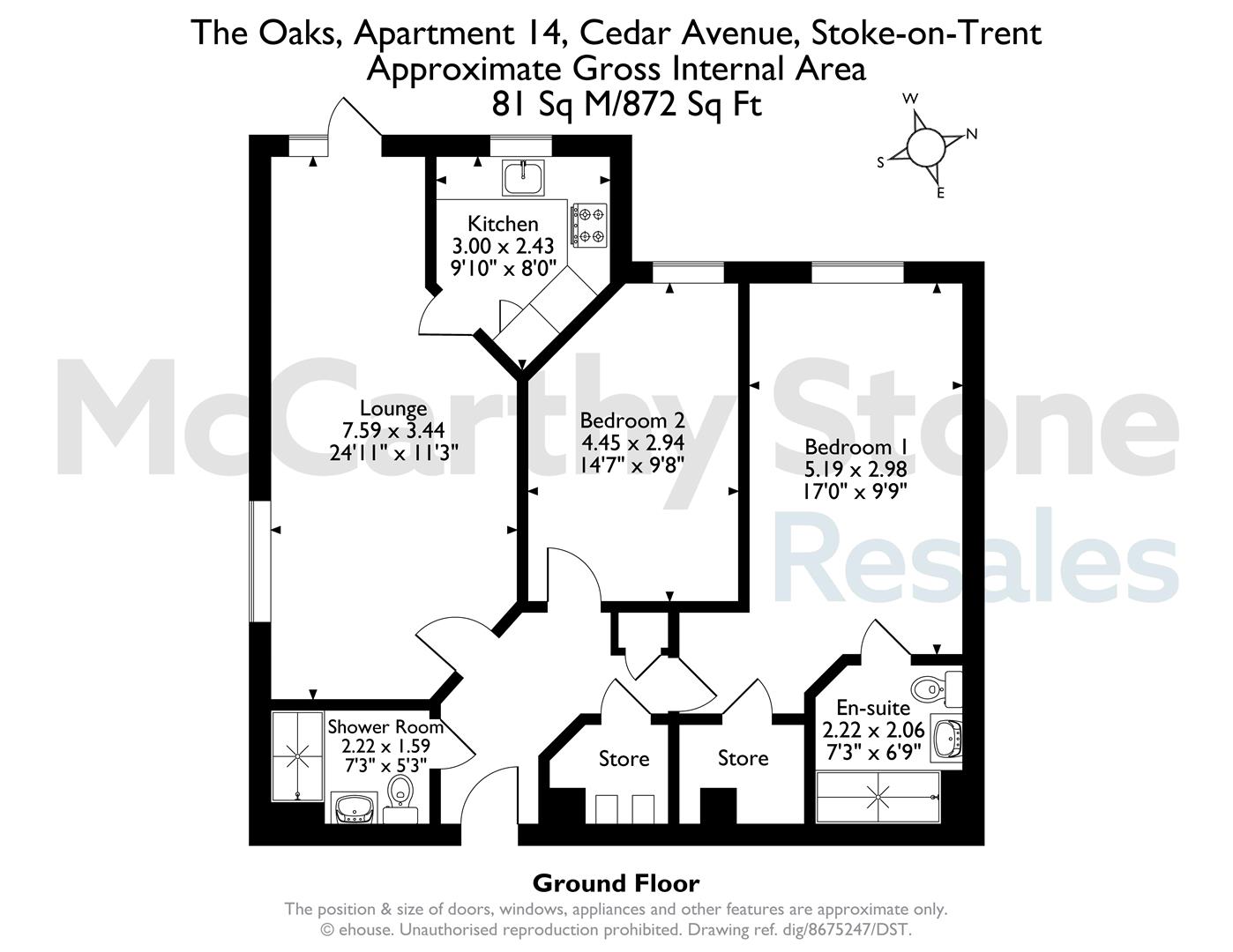14 The Oaks, Cedar Avenue, Stoke-On-Trent floorplan