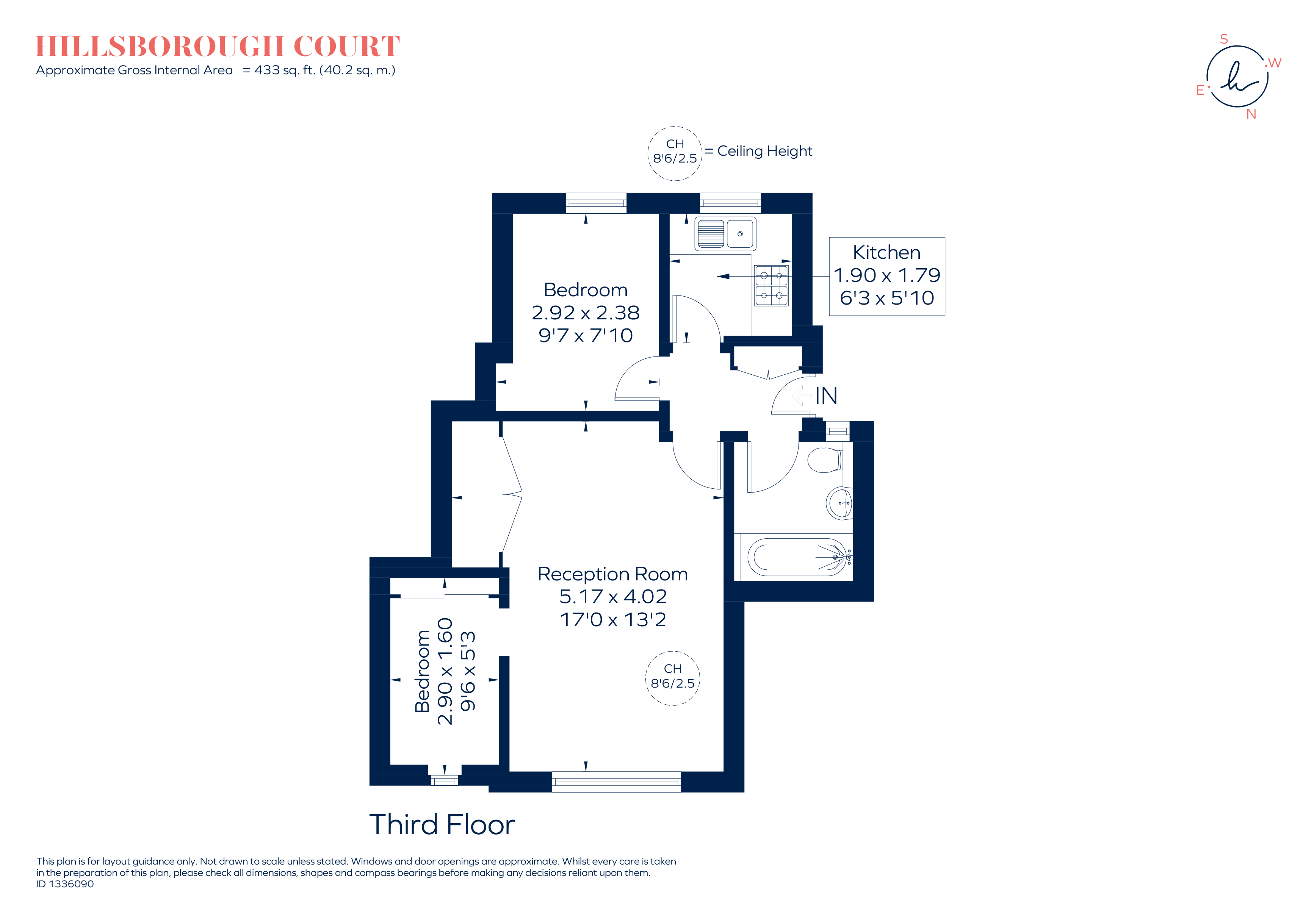 115, Hillsborough Court, Mortimer Crescent, London floorplan