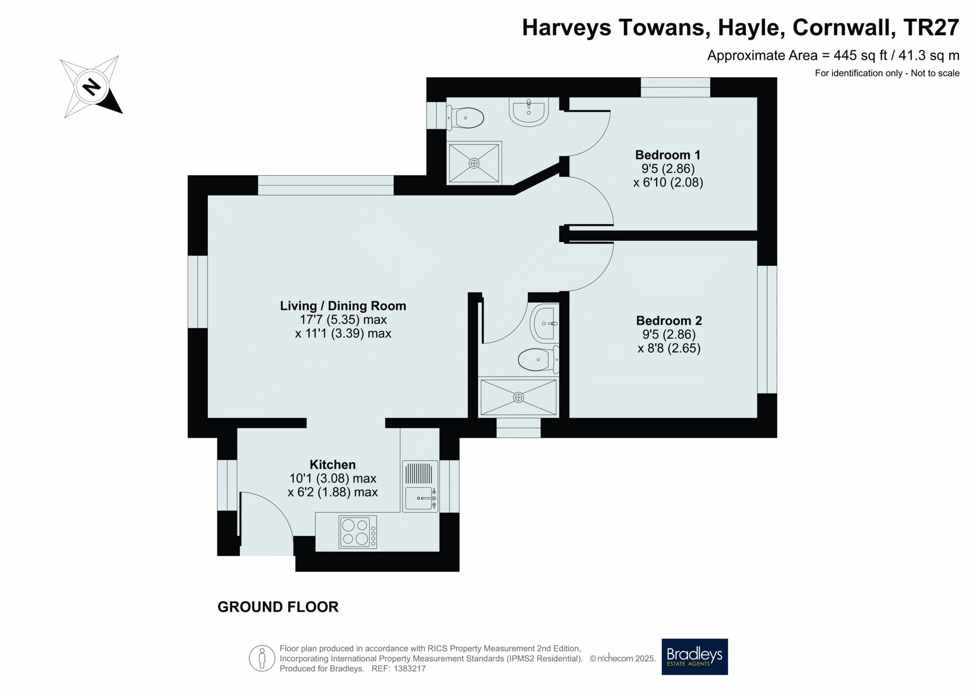 Riverside, 1, Harveys Towans, Cornwall floorplan