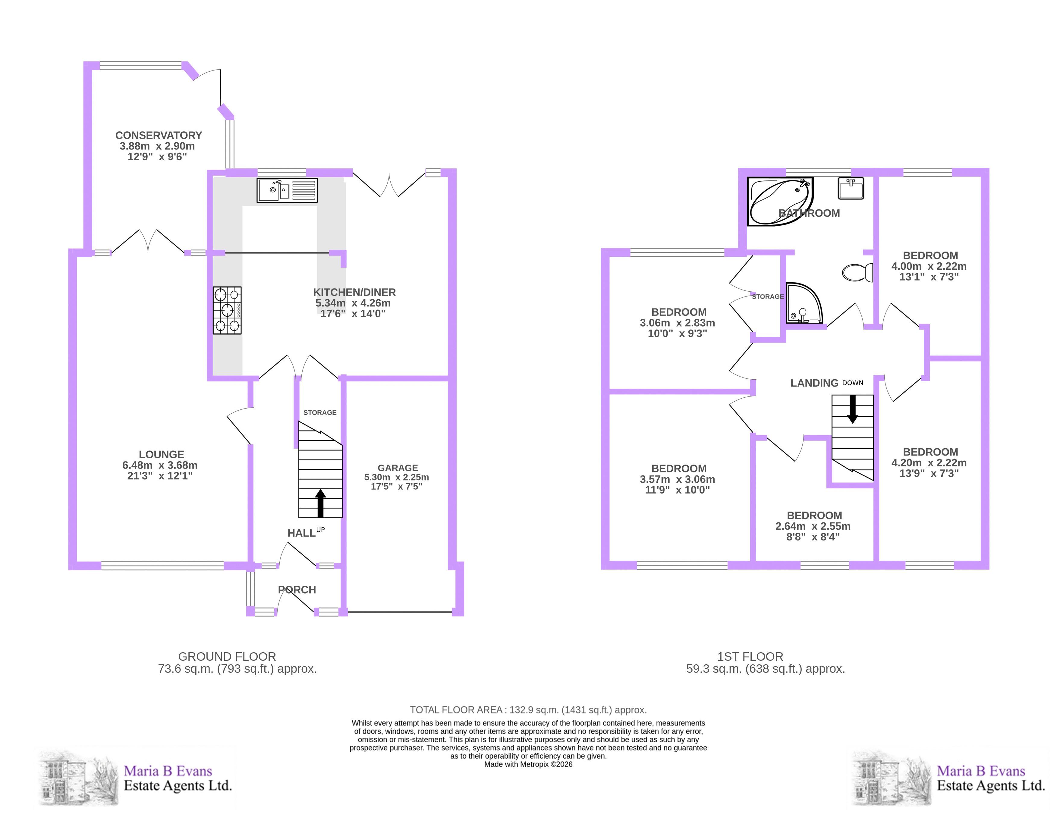 51, Rivington Drive, Ormskirk floorplan