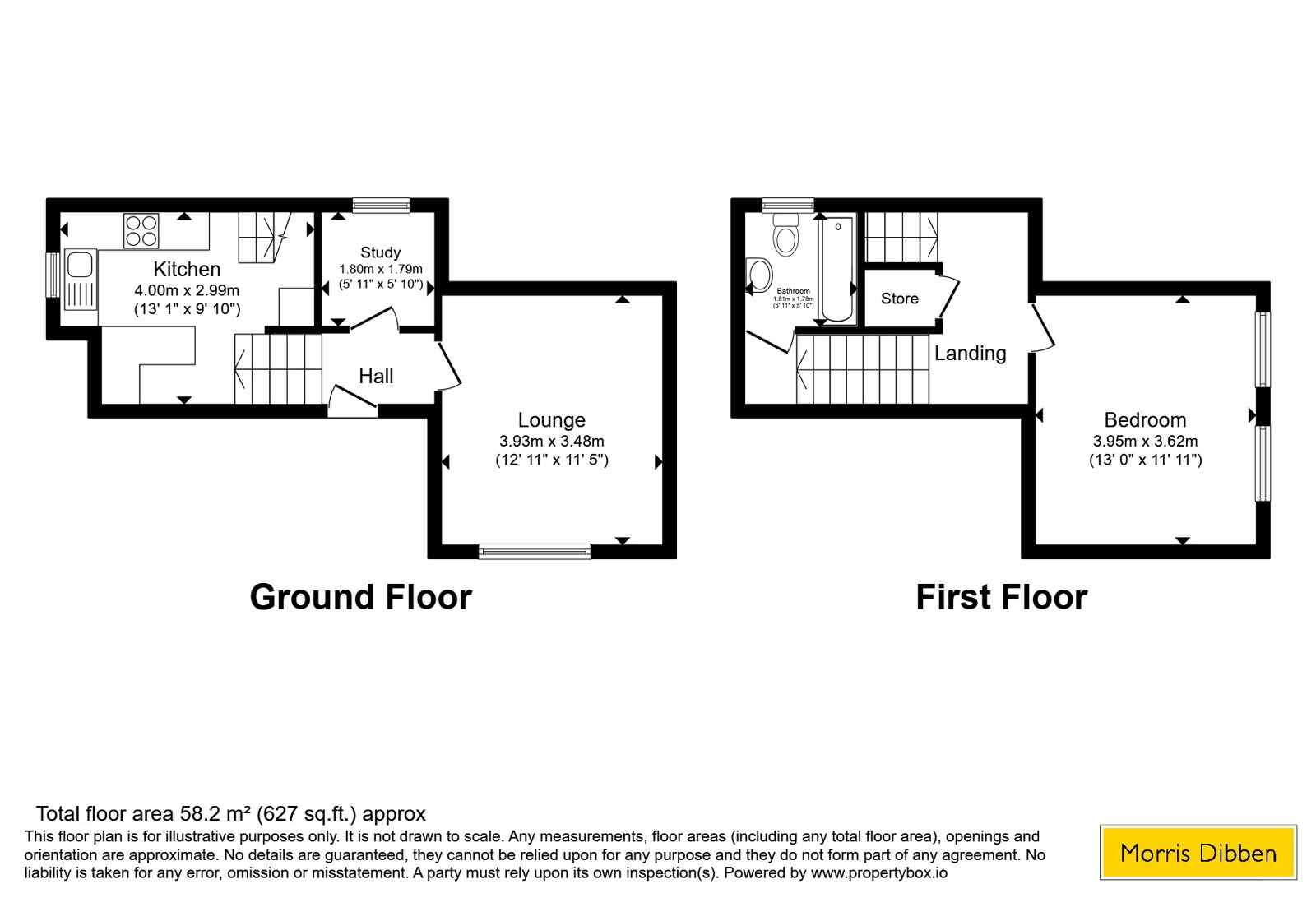 Flat 6, 47, Victoria Road North, Hampshire floorplan