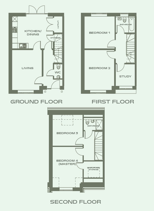 Osbourne Gardens, Aylesbury floorplan