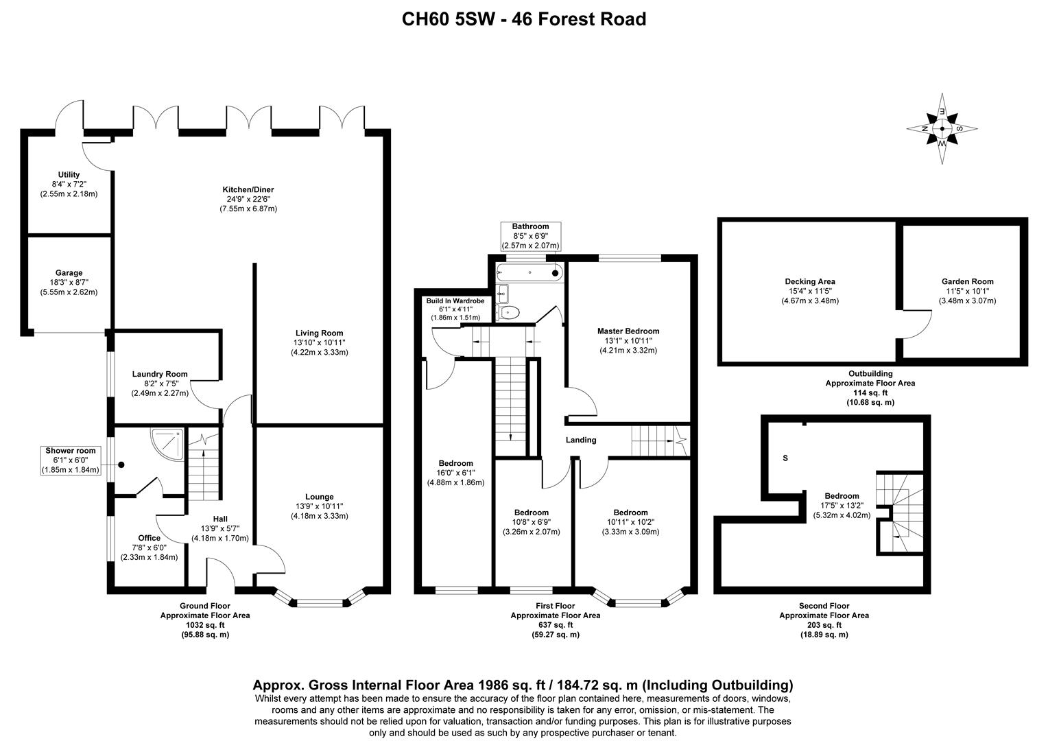 46, Forest Road, Wirral floorplan