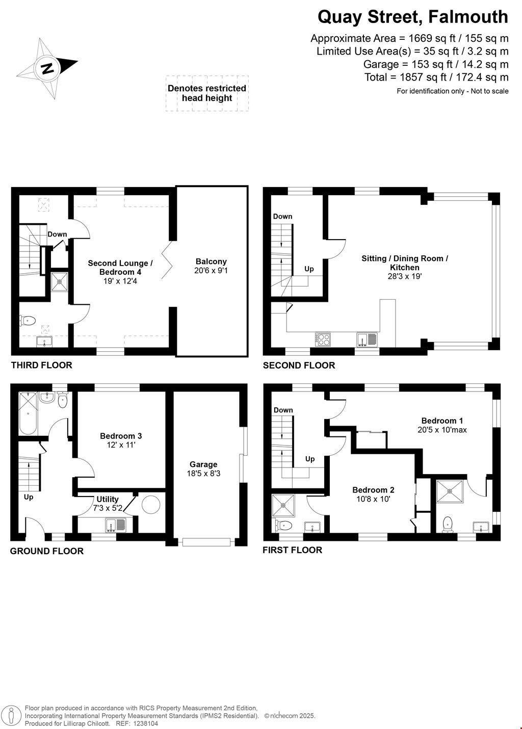 The Watch House, Falmouth floorplan