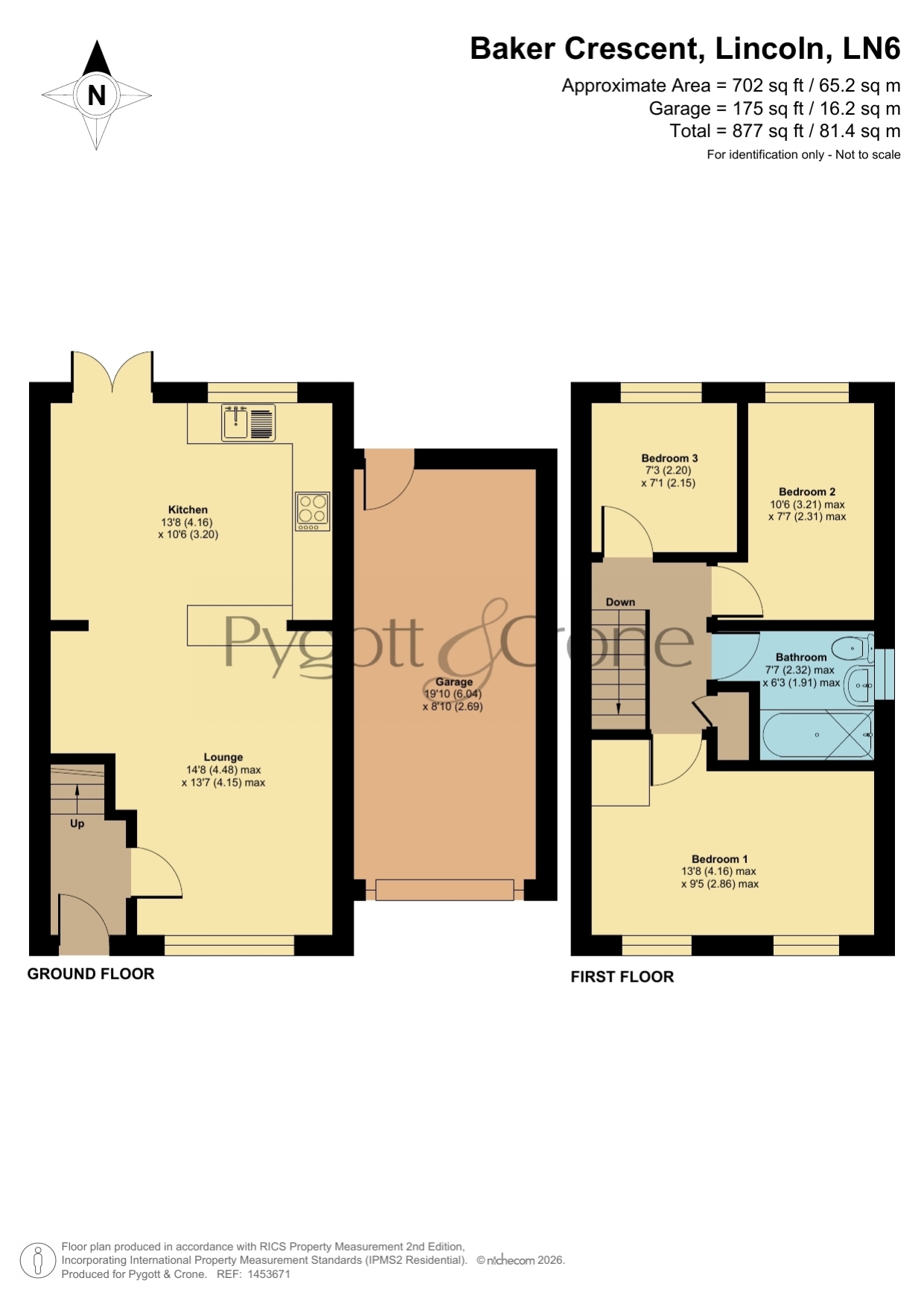 55, Baker Crescent, Lincoln floorplan