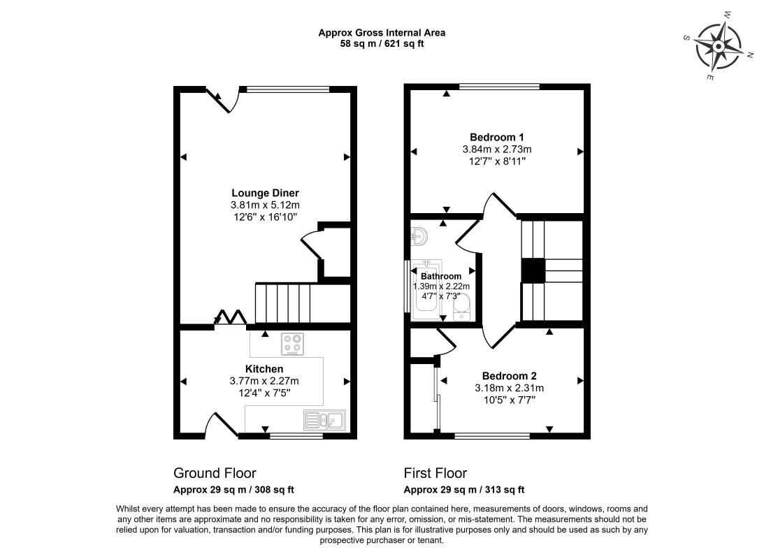 19, Golf View, Preston floorplan