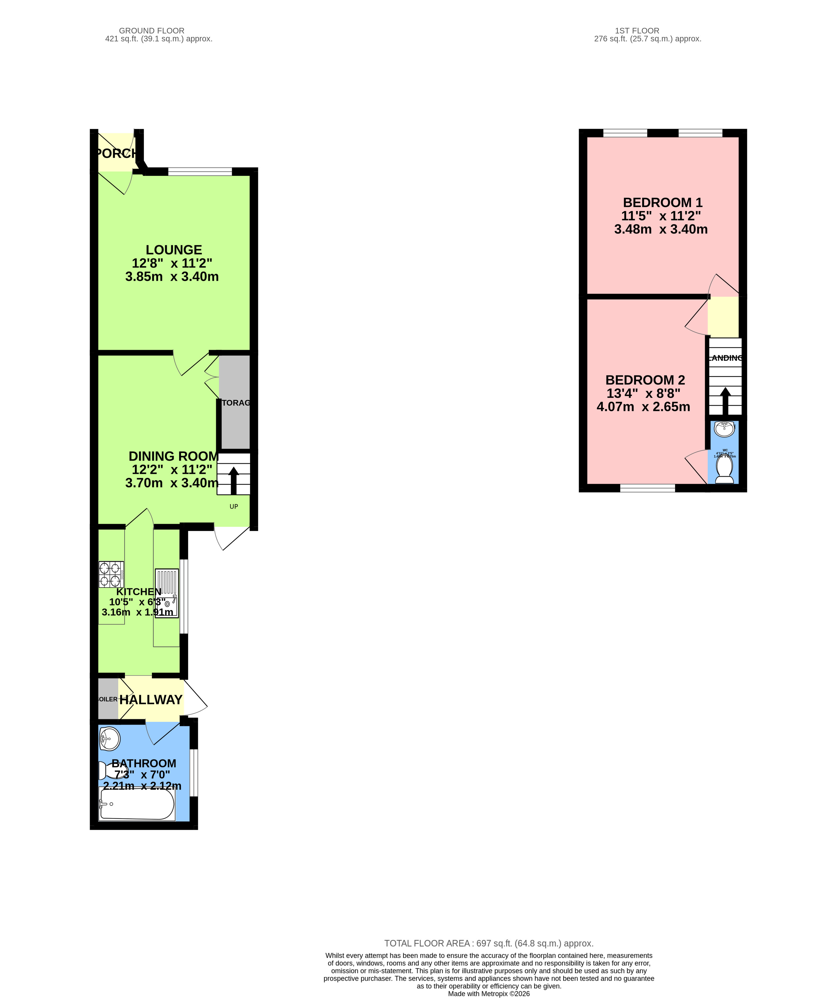 81, Goat Lane, Middlesex floorplan
