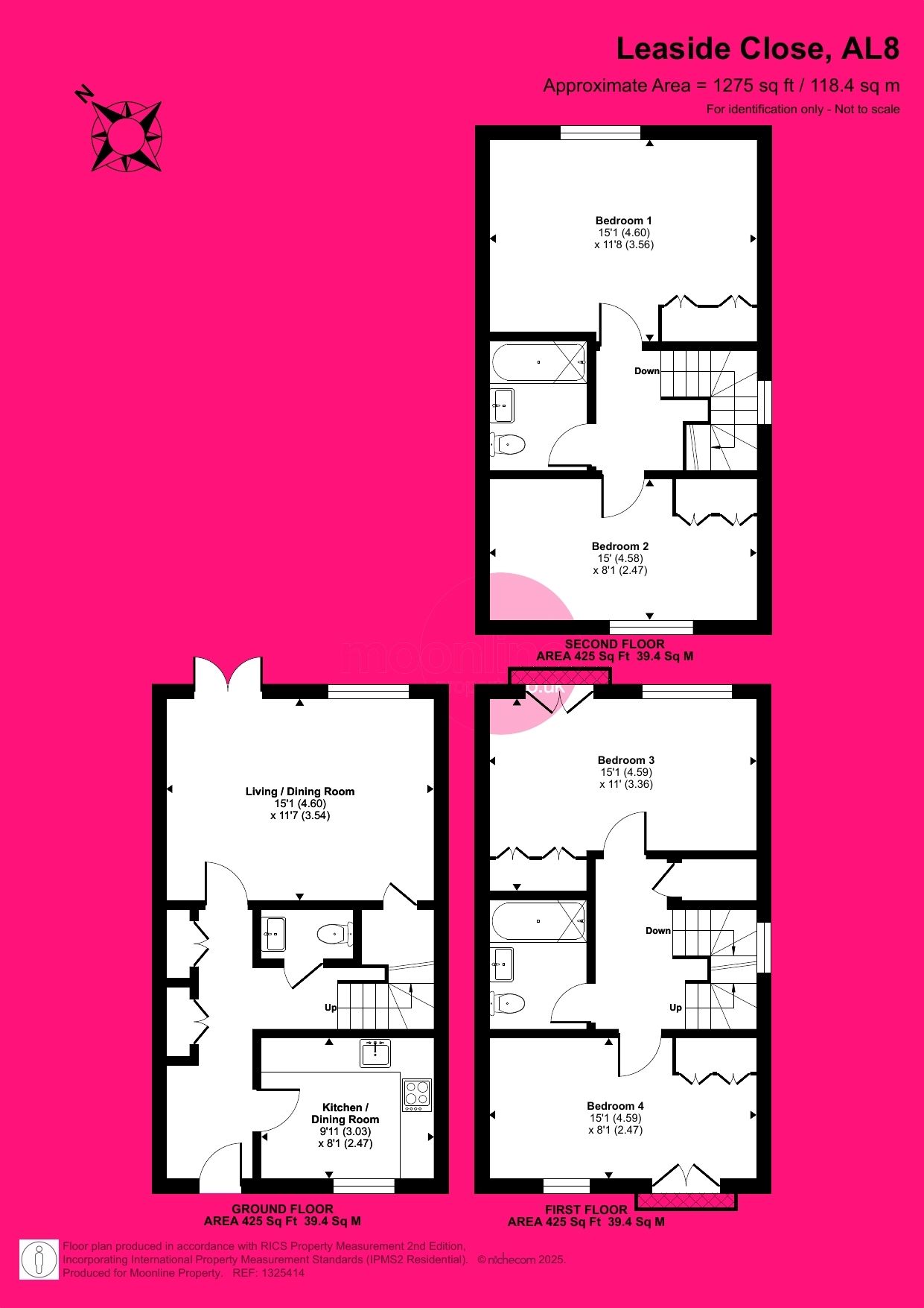 8, Leaside Close, welwyn gaden city floorplan