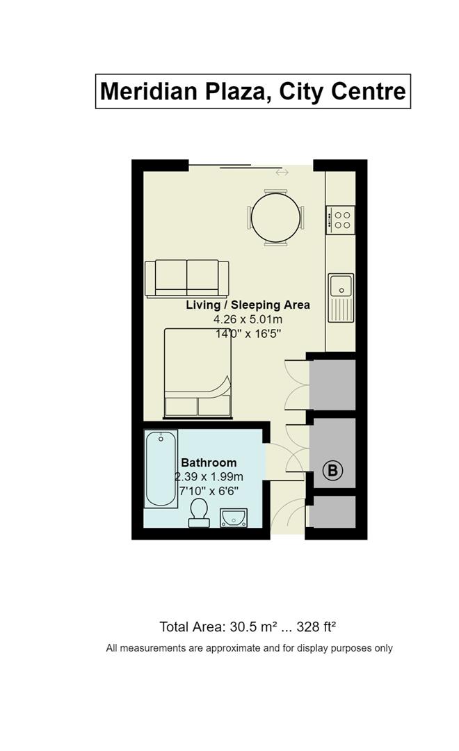 55 Meridian Plaza, Bute Terrace, Cardiff floorplan