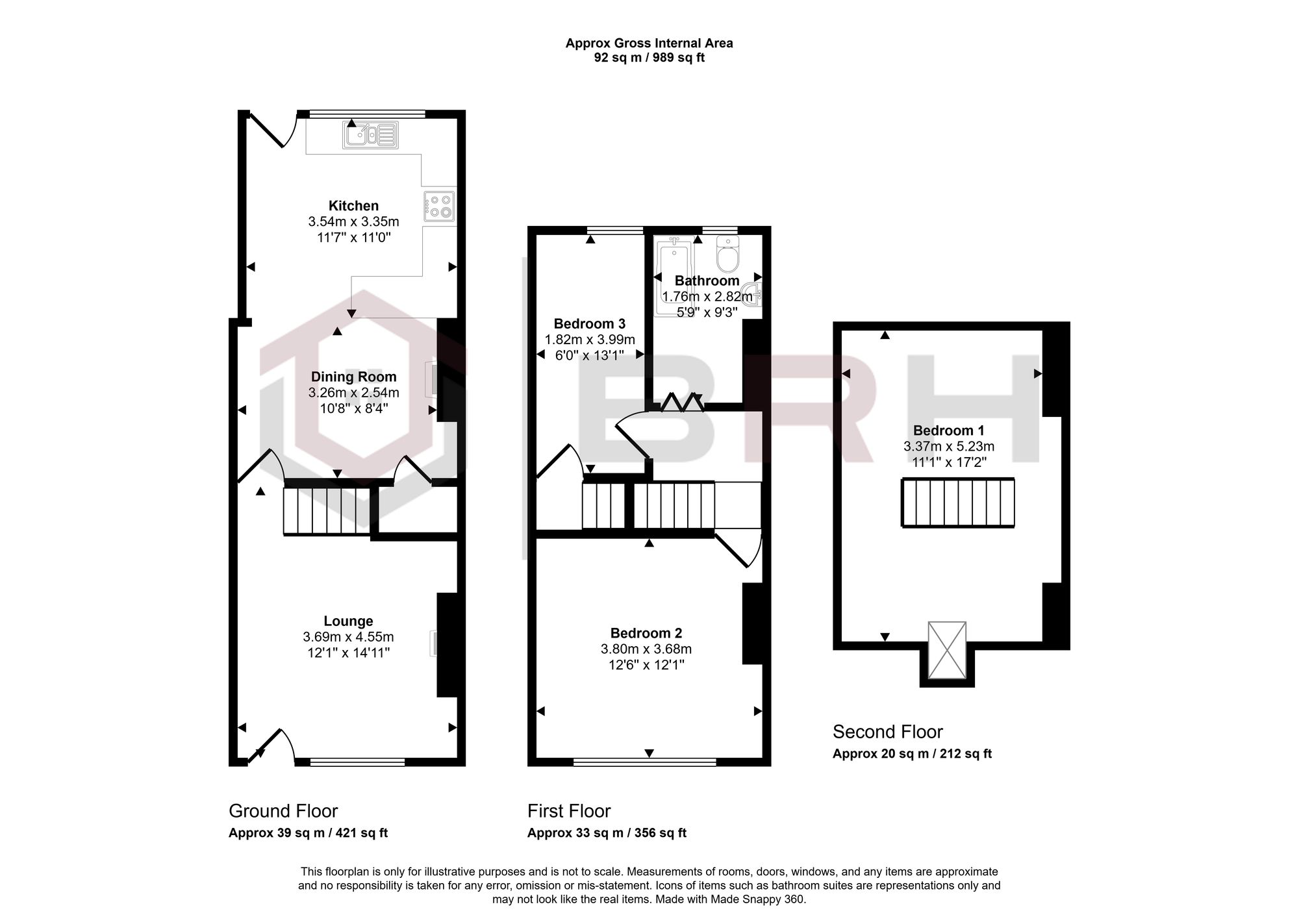 3, Rowena Road, Doncaster floorplan
