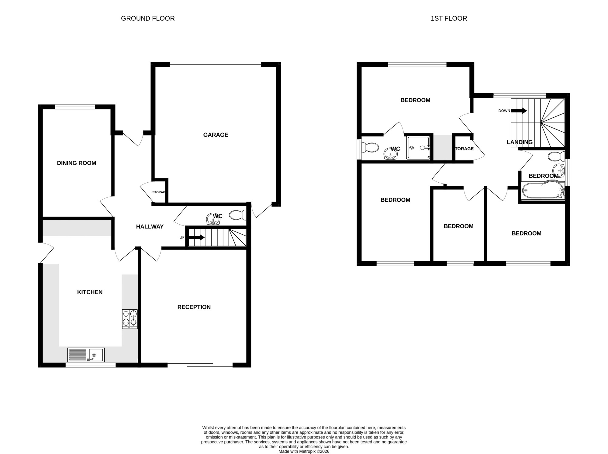 24, Fareham Close, Preston floorplan