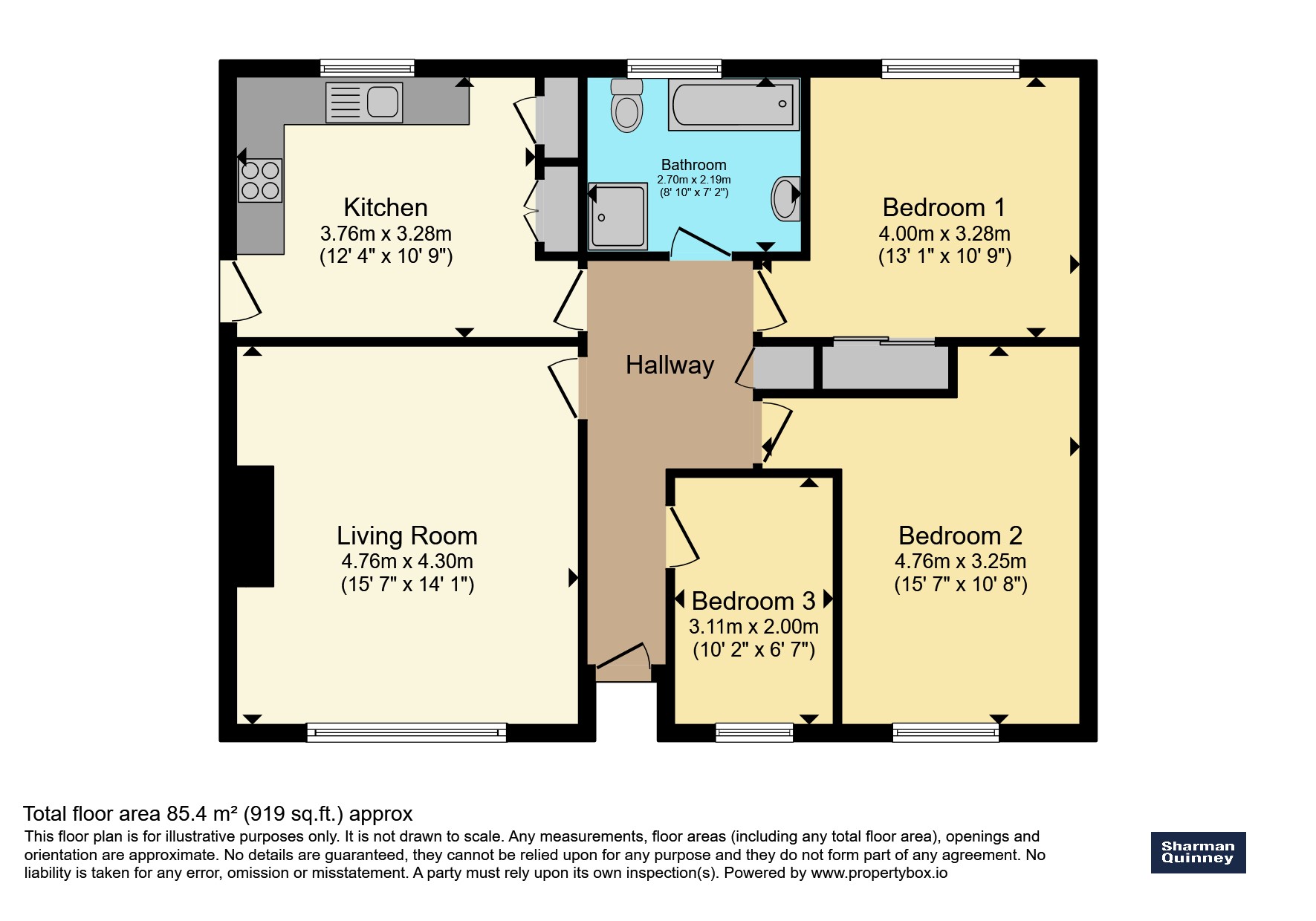 38, Knights End Road, March floorplan