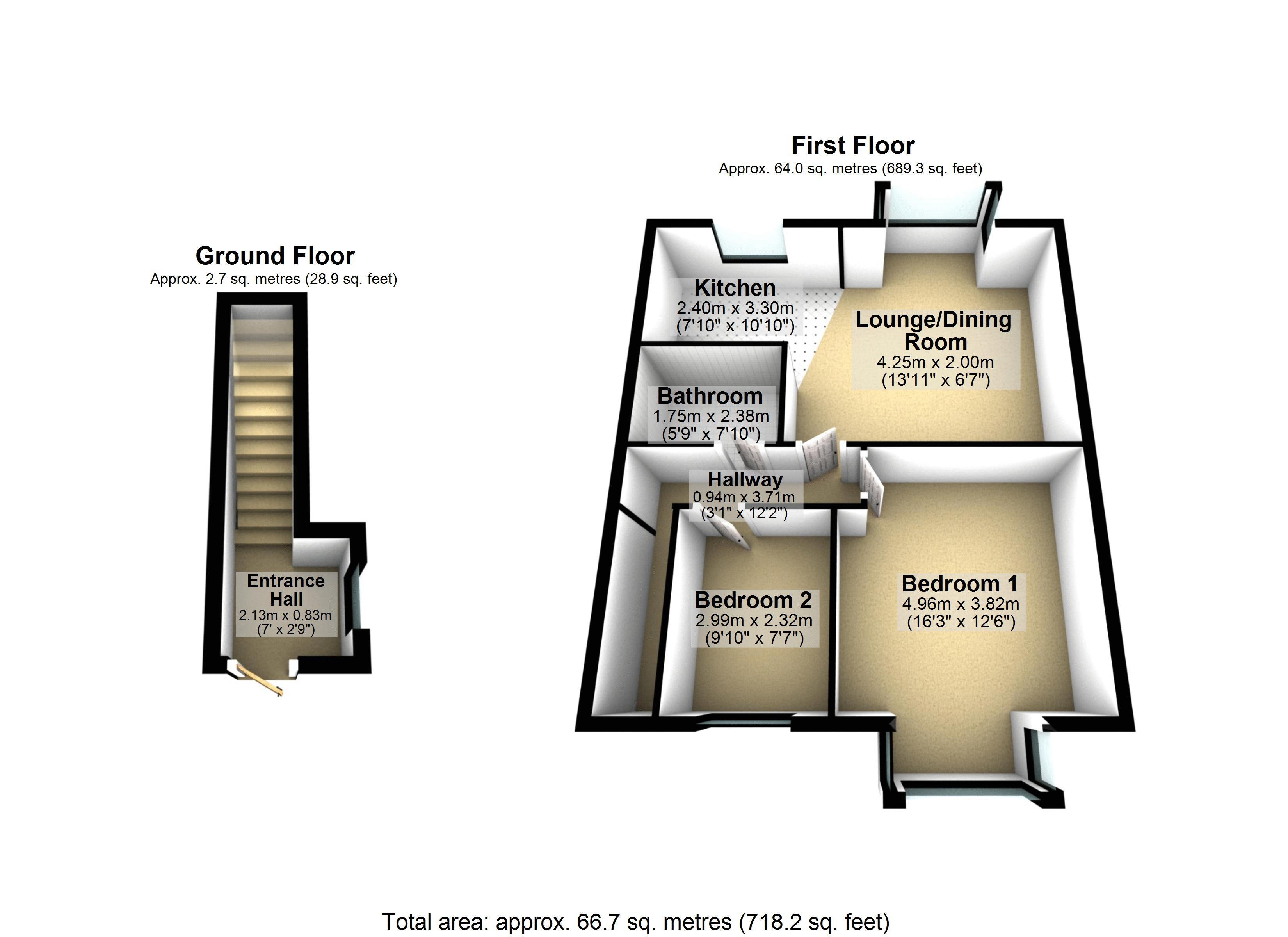 202 The Oaklands, Fairway, Rochdale floorplan