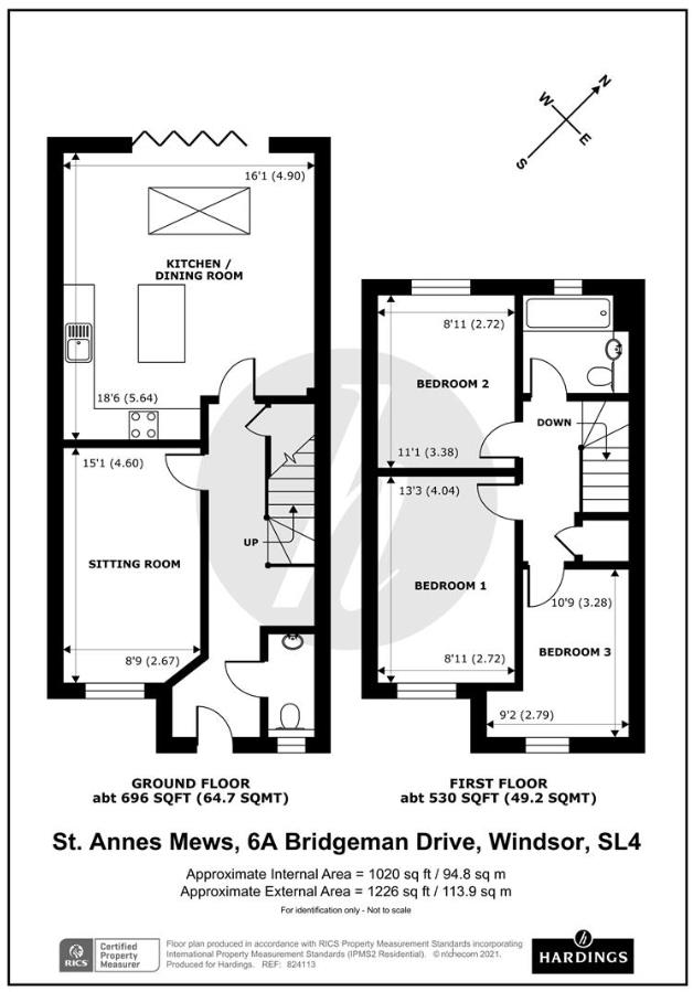 1, St Annes Mews, Bridgeman Drive, Windsor floorplan