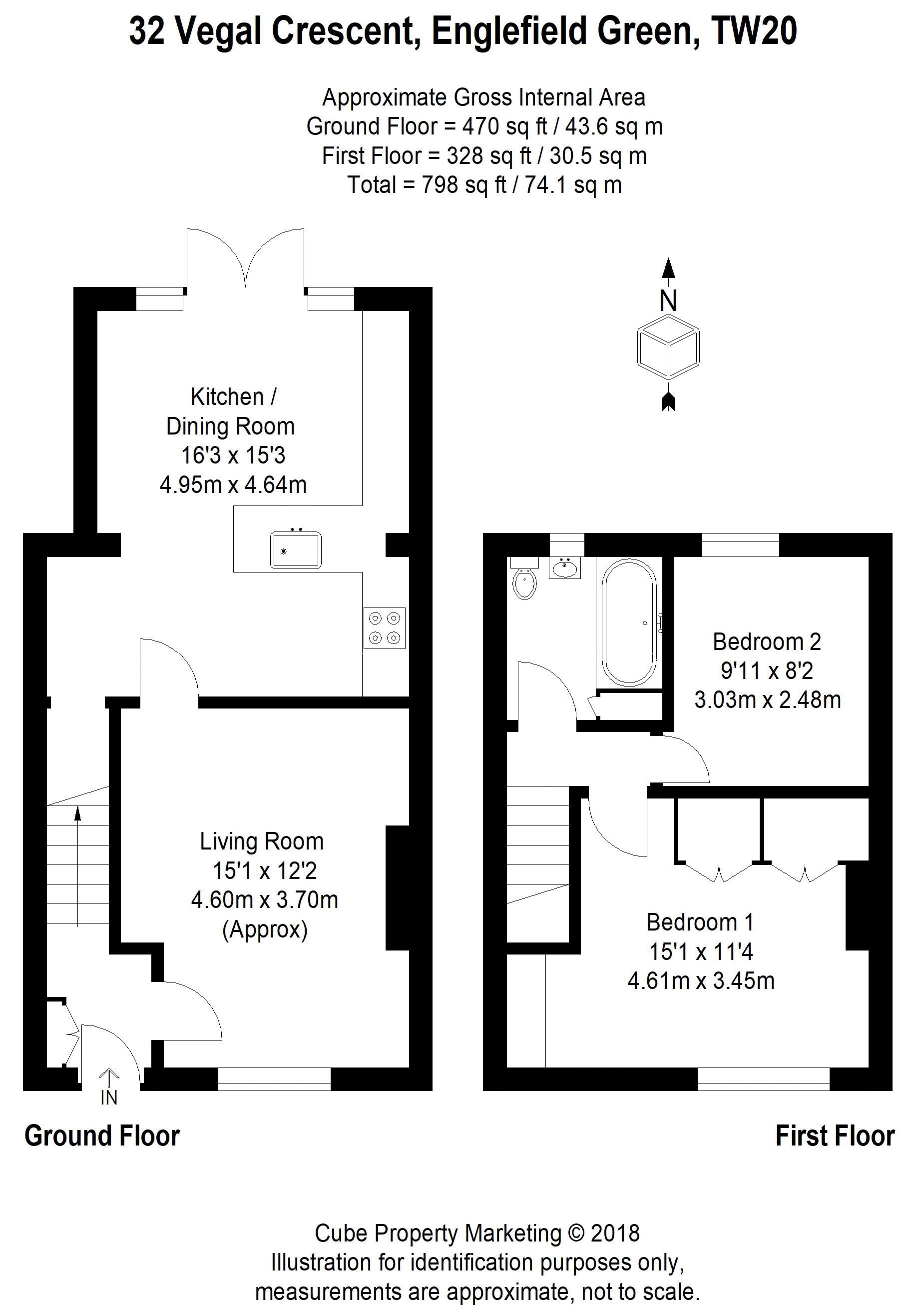 2 Bedrooms  to rent in Vegal Crescent, Englefield Green, Egham TW20