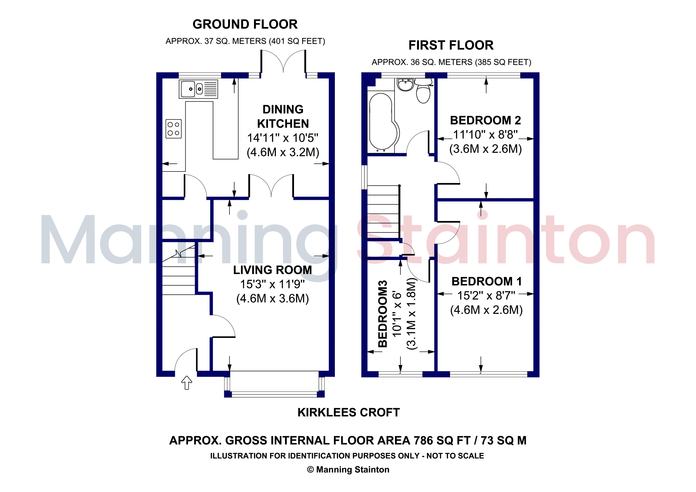 3, Kirklees Croft, Leeds floorplan