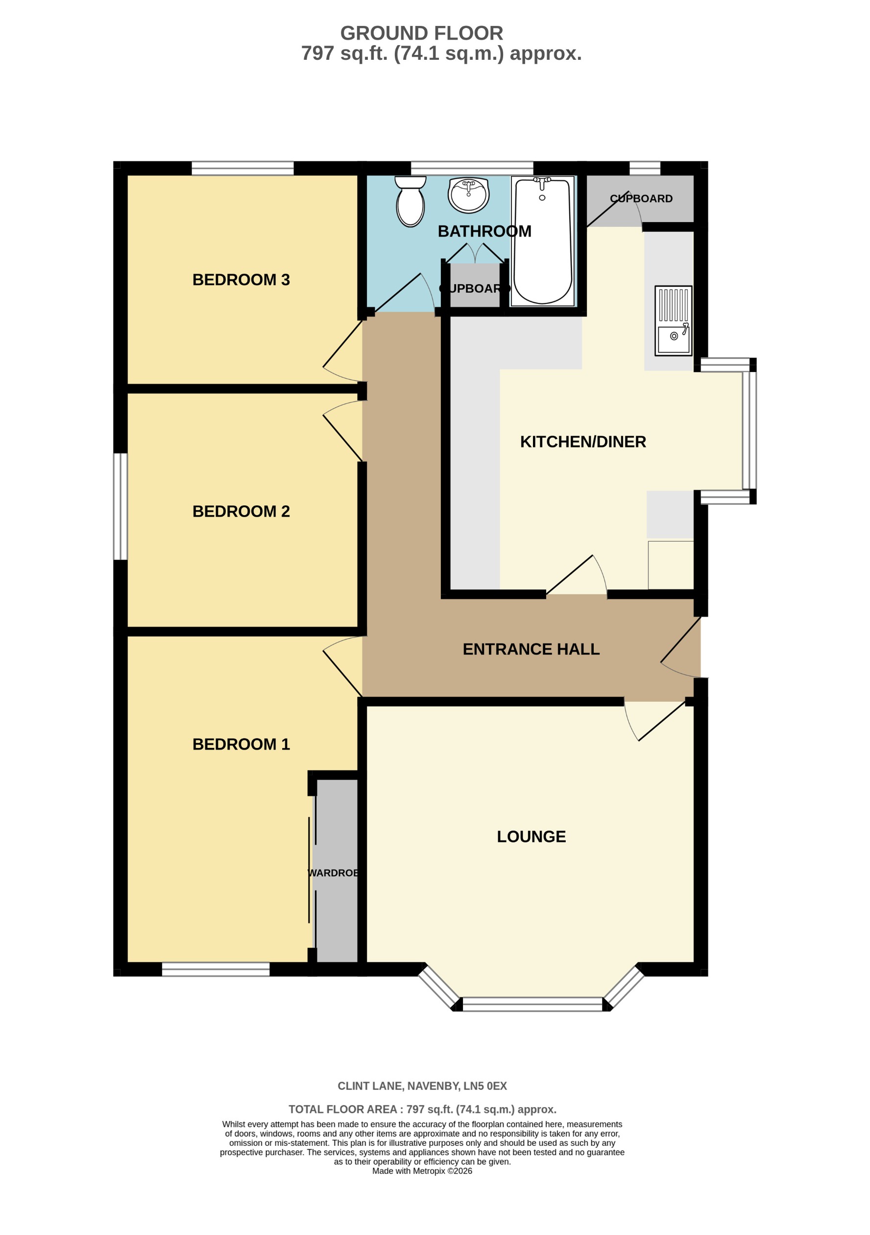 14, Clint Lane, Navenby floorplan