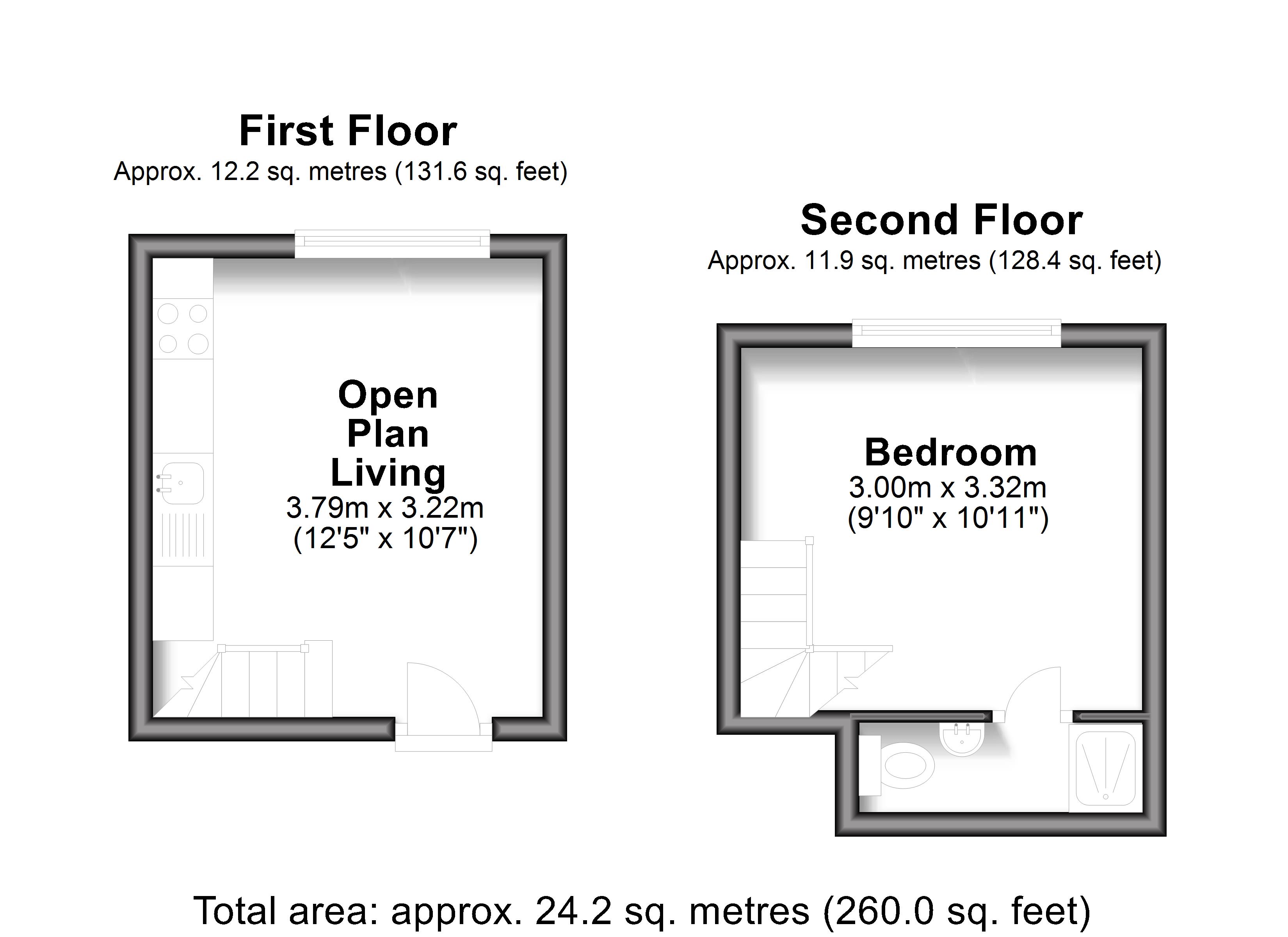 2c, 27, Adelaide Crescent, Hove floorplan