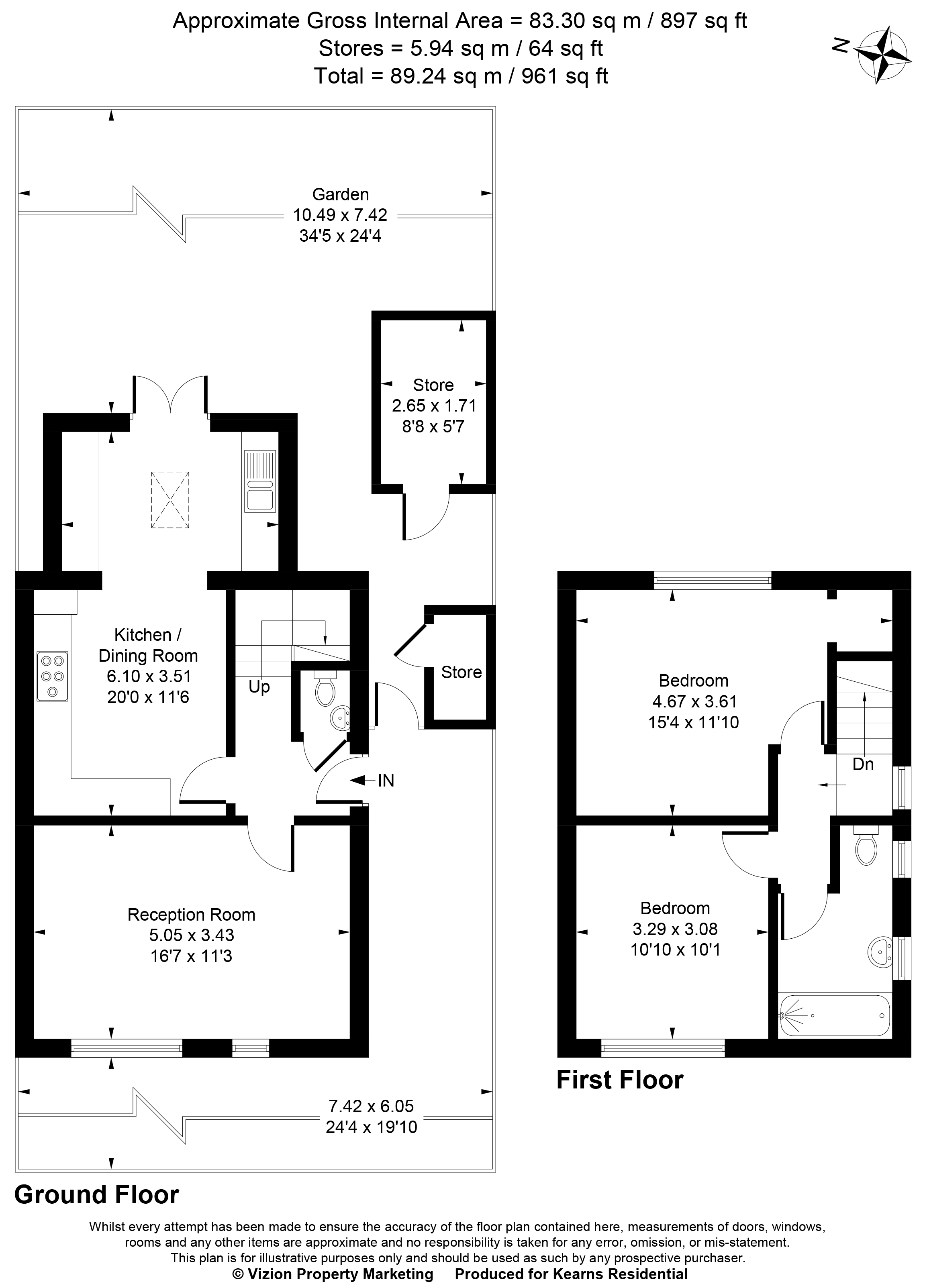11, Broadwater Gardens, Uxbridge floorplan