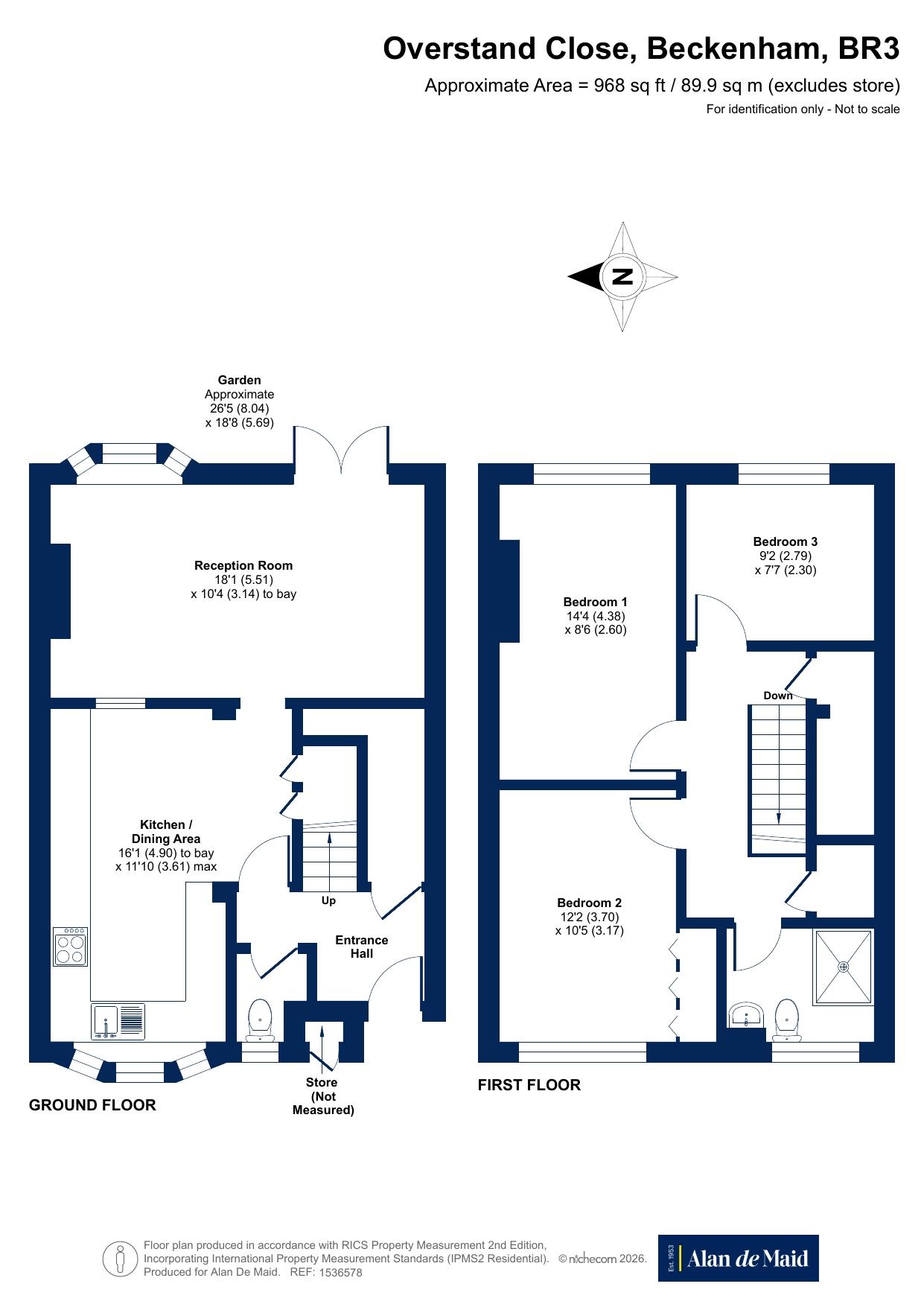 Overstand Close, Beckenham floorplan
