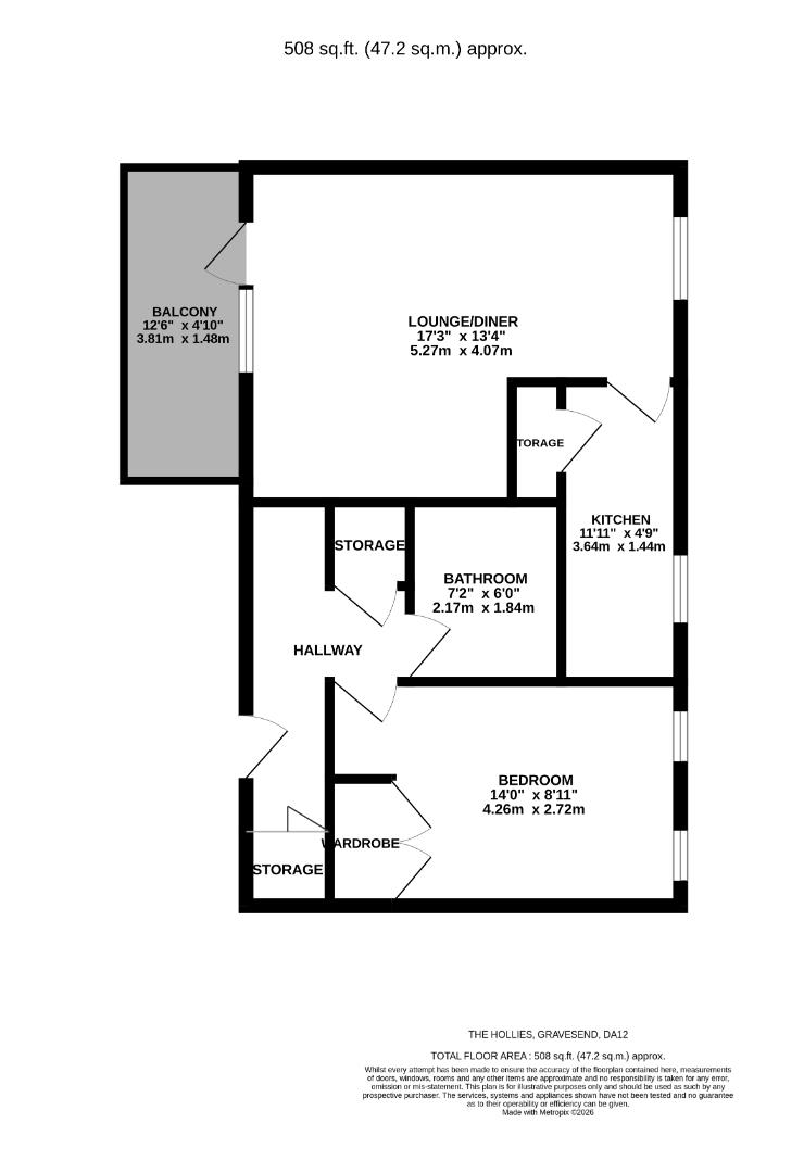 75, The Hollies, Gravesend floorplan